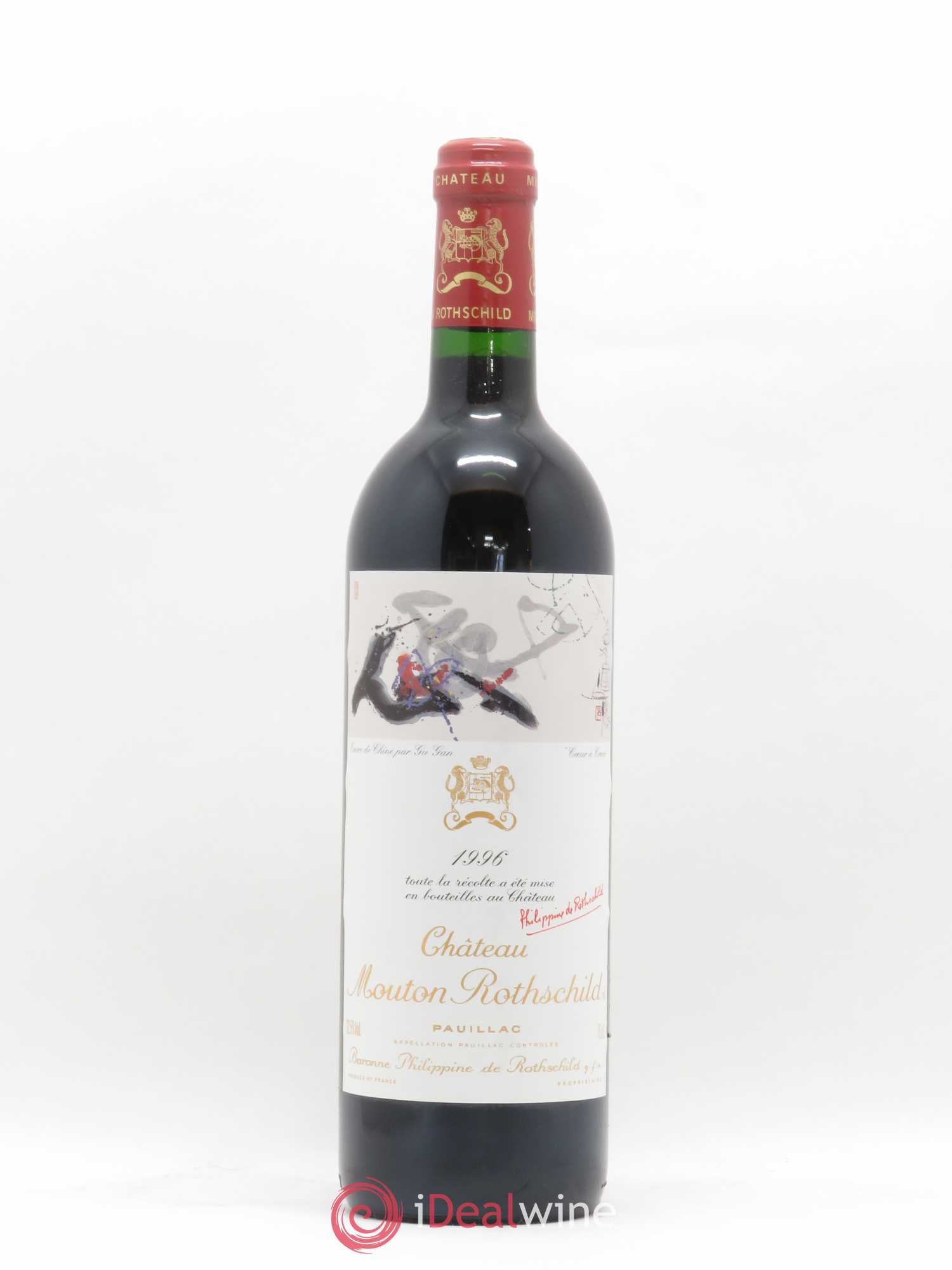 Château Mouton Rothschild 1er Grand Cru Classé 1996 - Lot de 1 bouteille - 0