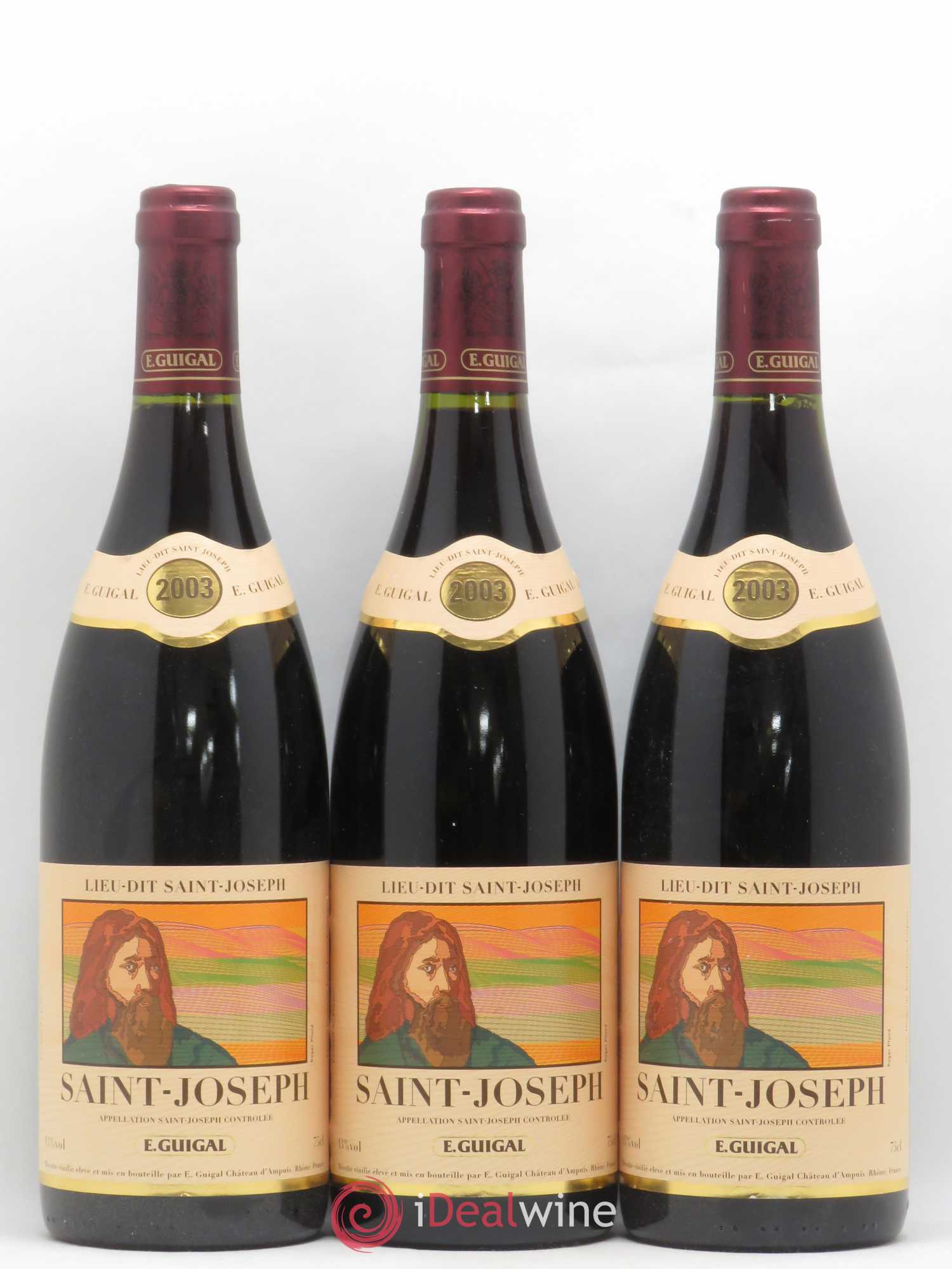 Saint-Joseph Lieu-dit Saint-Joseph Guigal 2003 - Lot de 3 bouteilles - 0