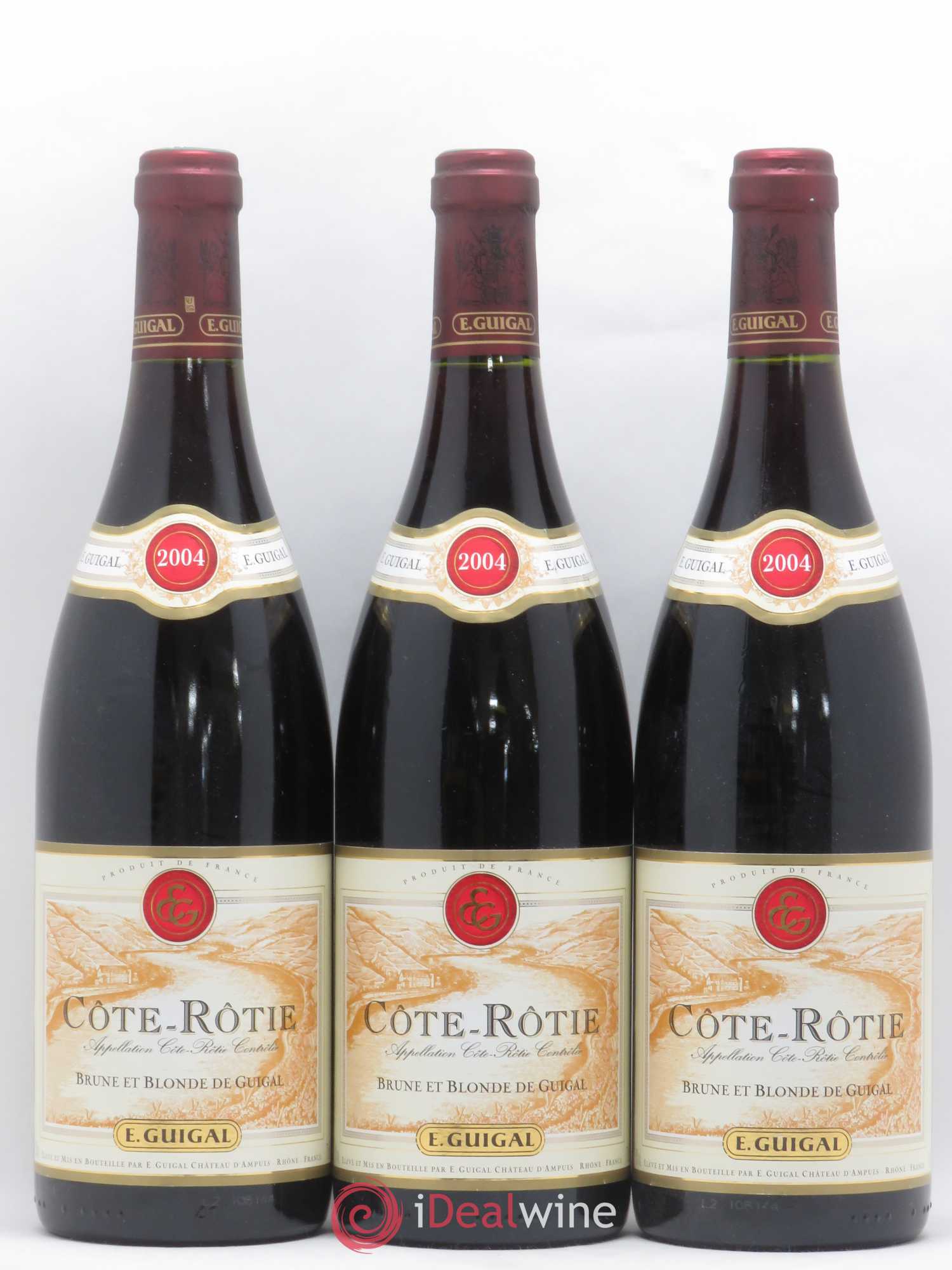 Côte-Rôtie Côtes Brune et Blonde Guigal 2004 - Lot de 3 bouteilles - 0