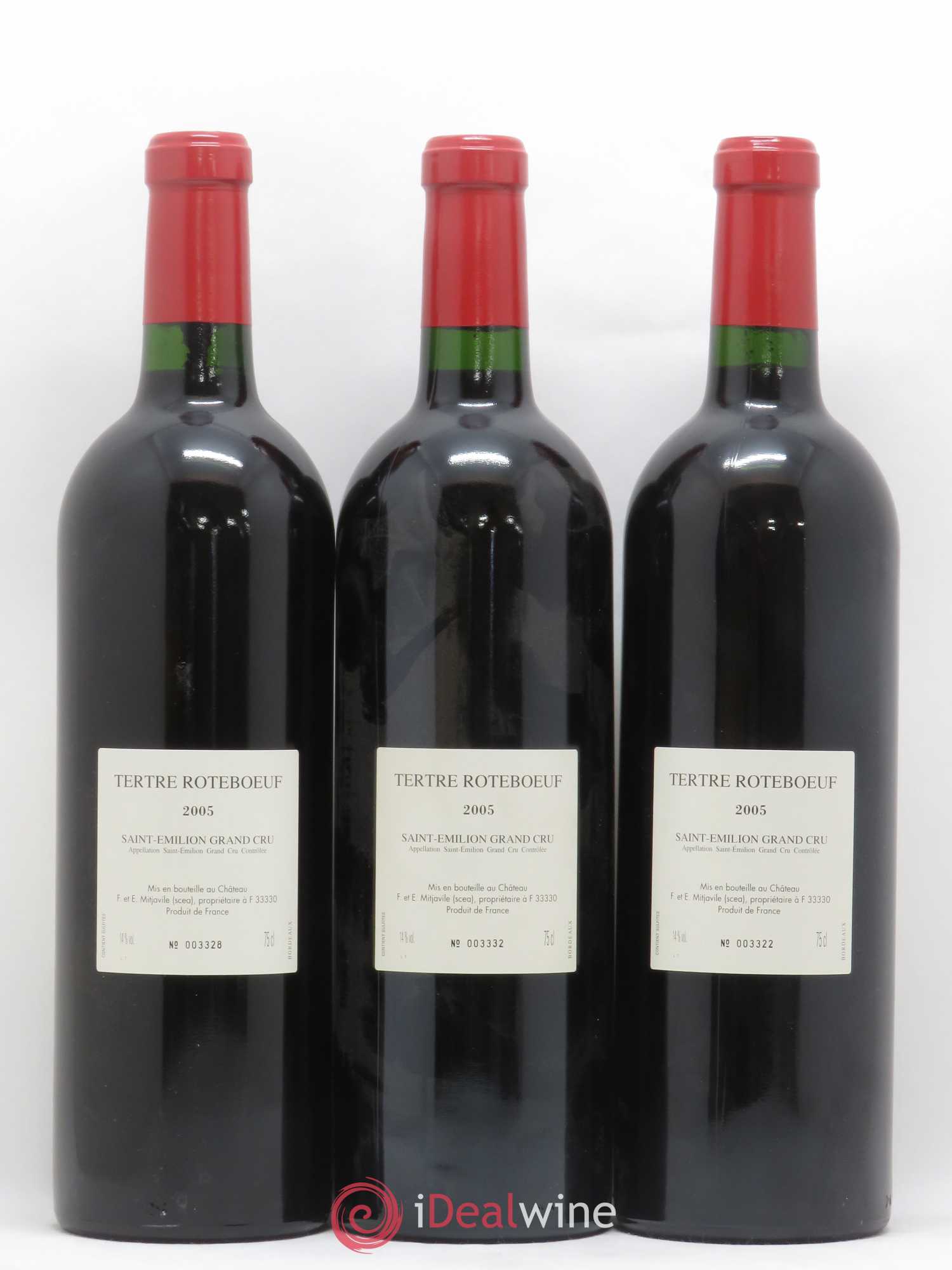 Château Tertre Roteboeuf 2005 - Lot de 3 bouteilles - 1
