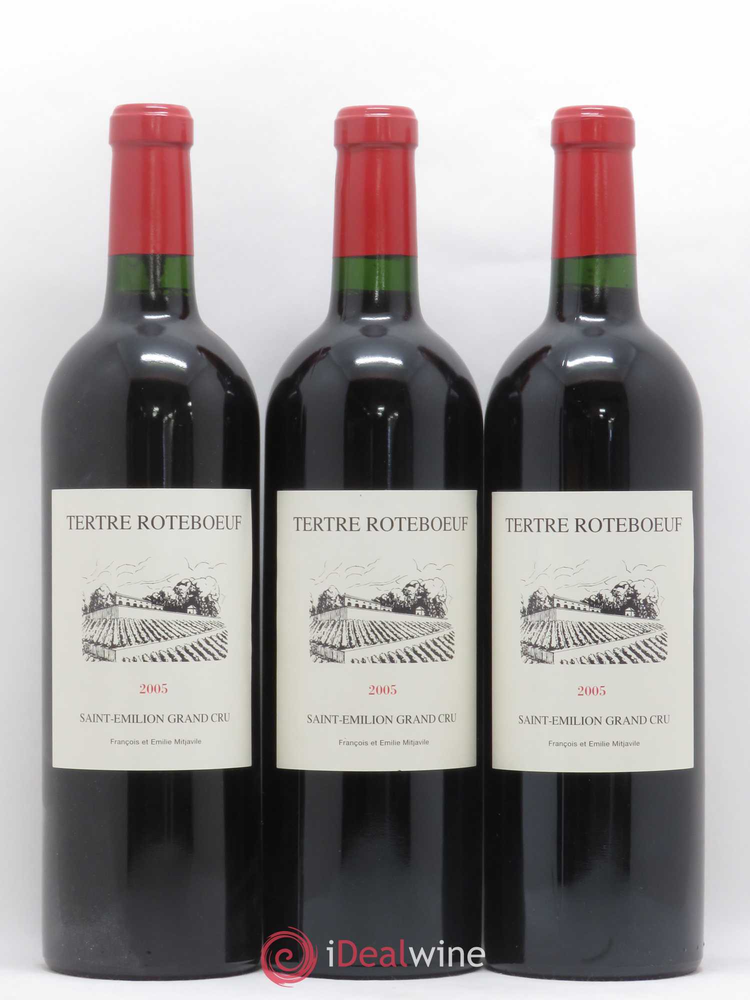 Château Tertre Roteboeuf 2005 - Lot de 3 bouteilles - 0