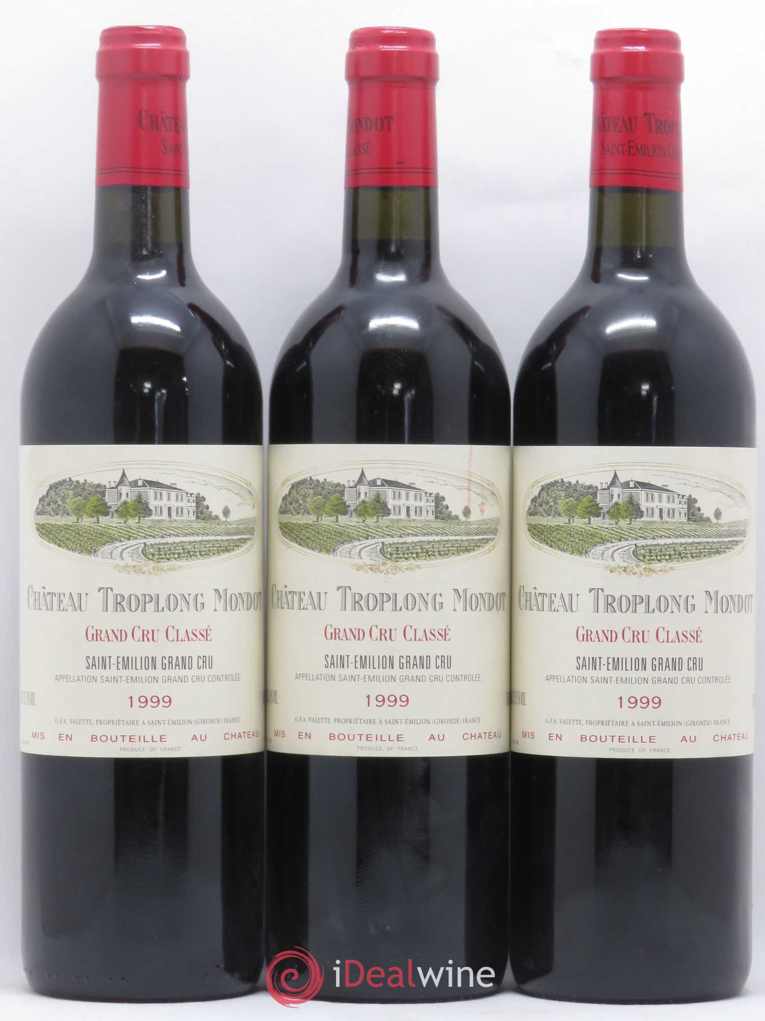 Château Troplong Mondot 1er Grand Cru Classé B 1999 - Lot de 6 bouteilles - 2