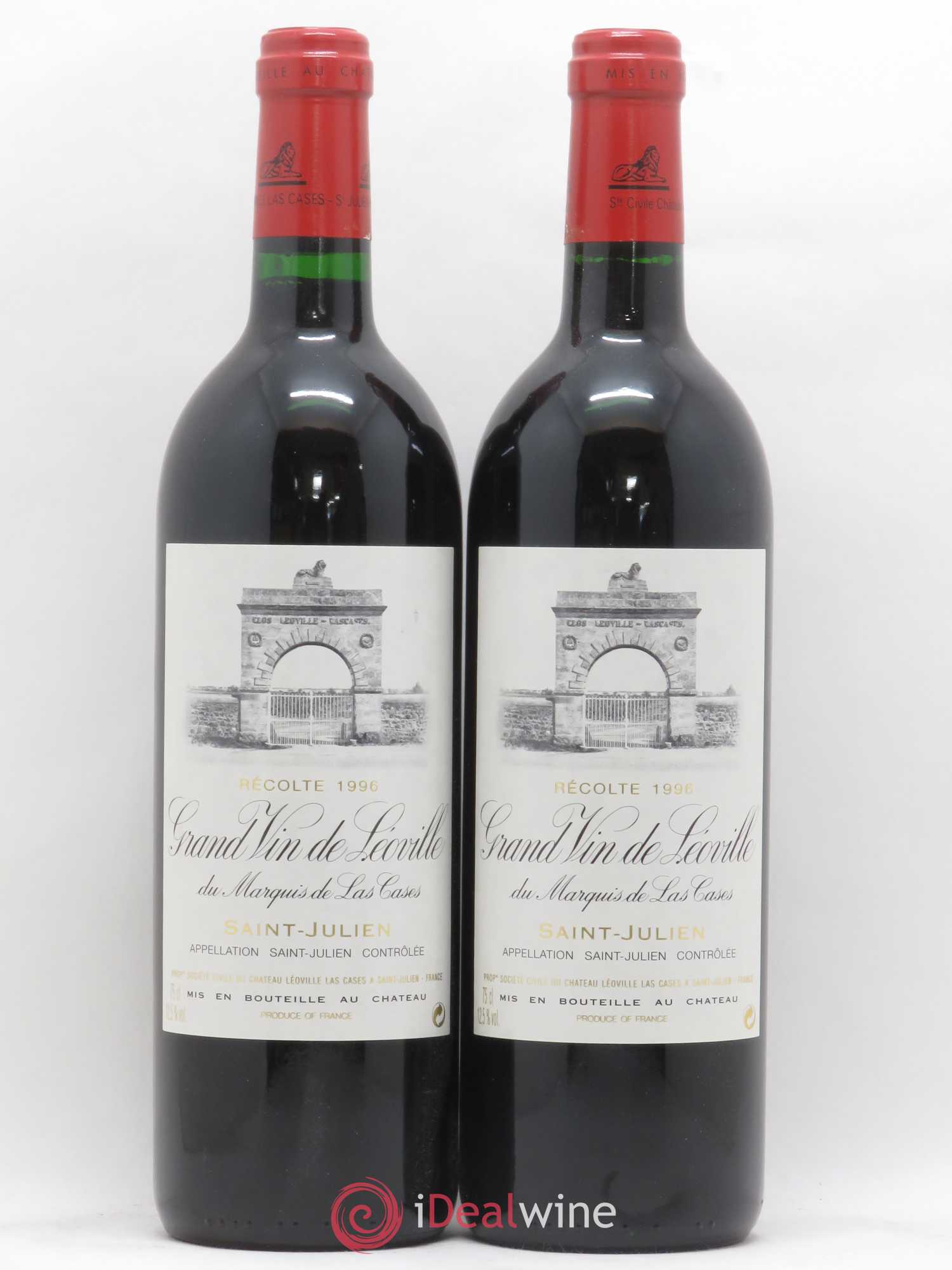 Château Léoville Las Cases 2ème Grand Cru Classé 1996 - Lot de 2 bouteilles - 0