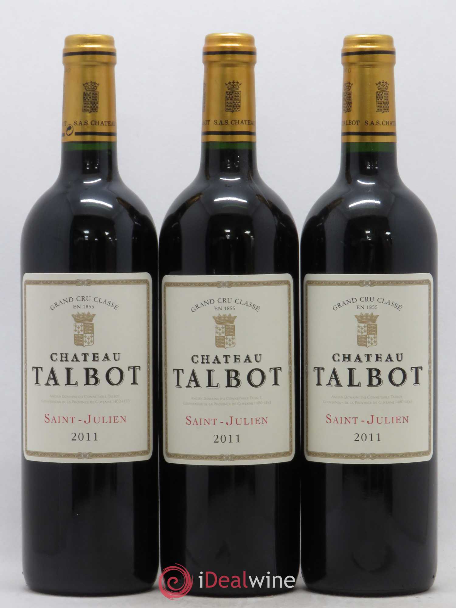 Château Talbot 4ème Grand Cru Classé 2011 - Lot de 12 bouteilles - 1