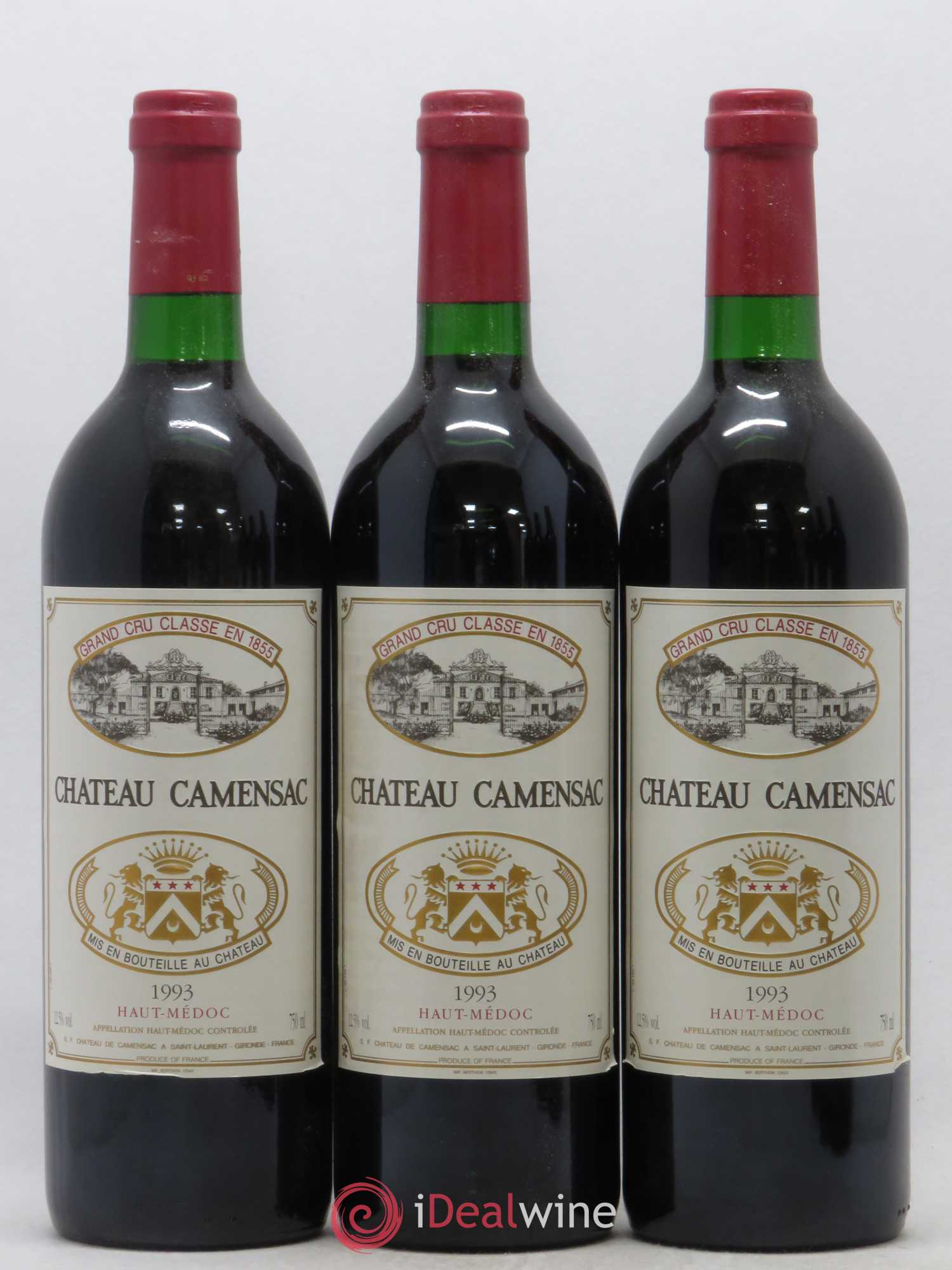 Château Camensac 5ème Grand Cru Classé 1993 - Lot de 6 bouteilles - 1
