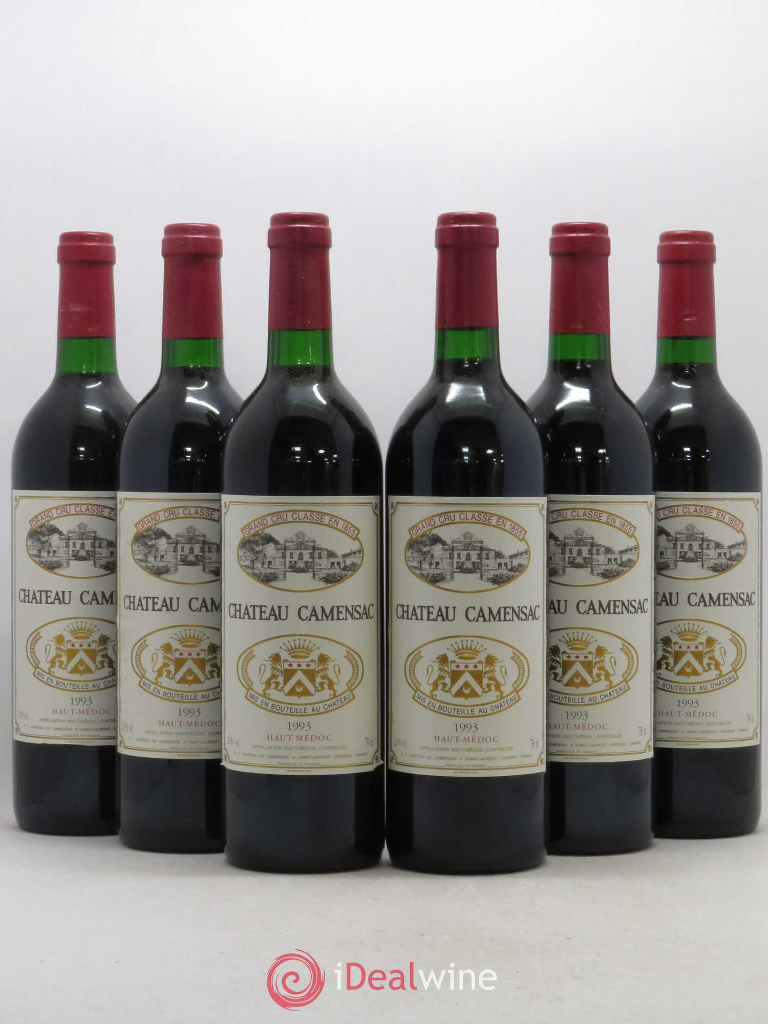 Château Camensac 5ème Grand Cru Classé 1993 - Lot de 6 bouteilles - 0