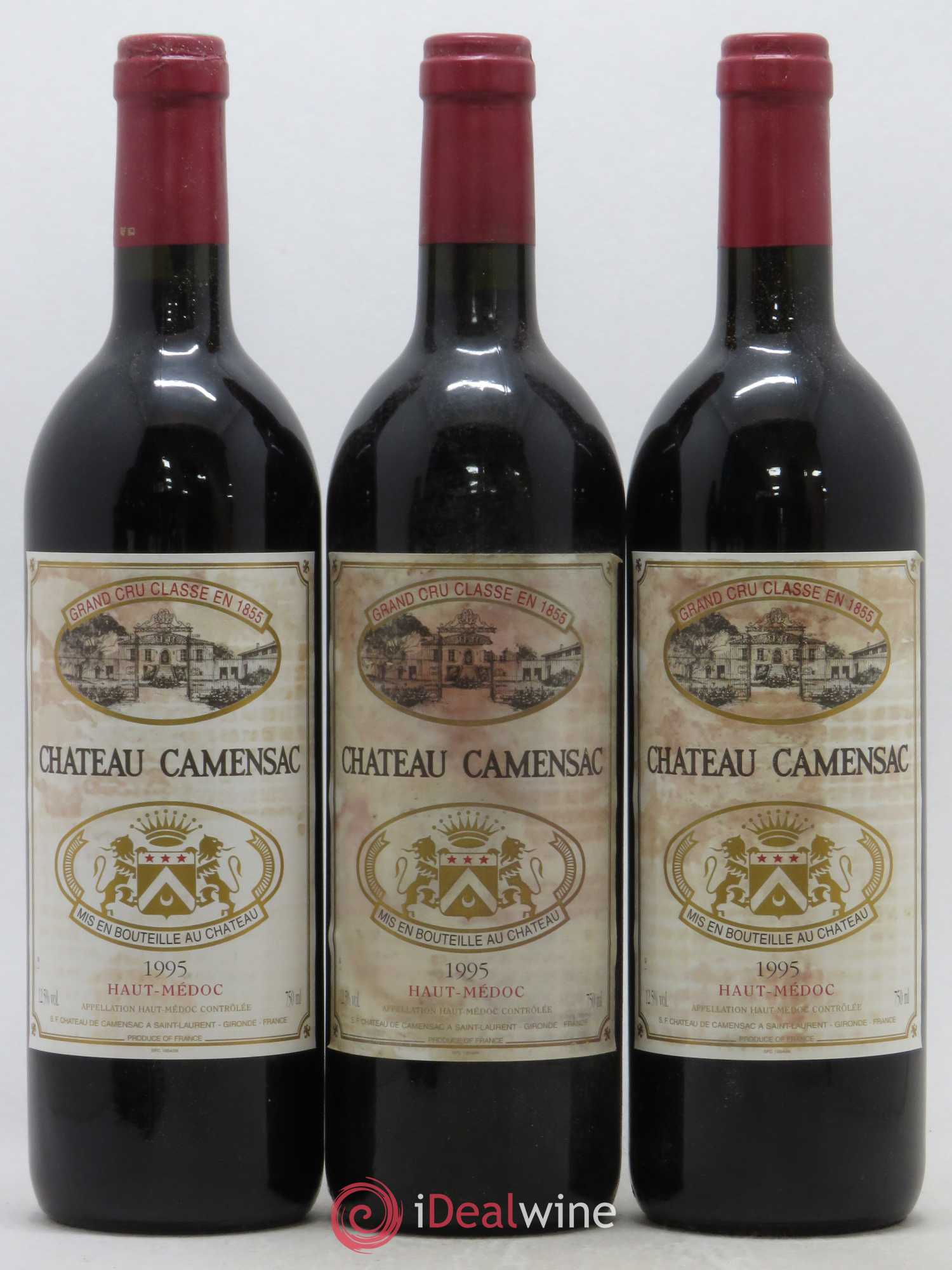 Château Camensac 5ème Grand Cru Classé 1995 - Lot de 12 bouteilles - 3