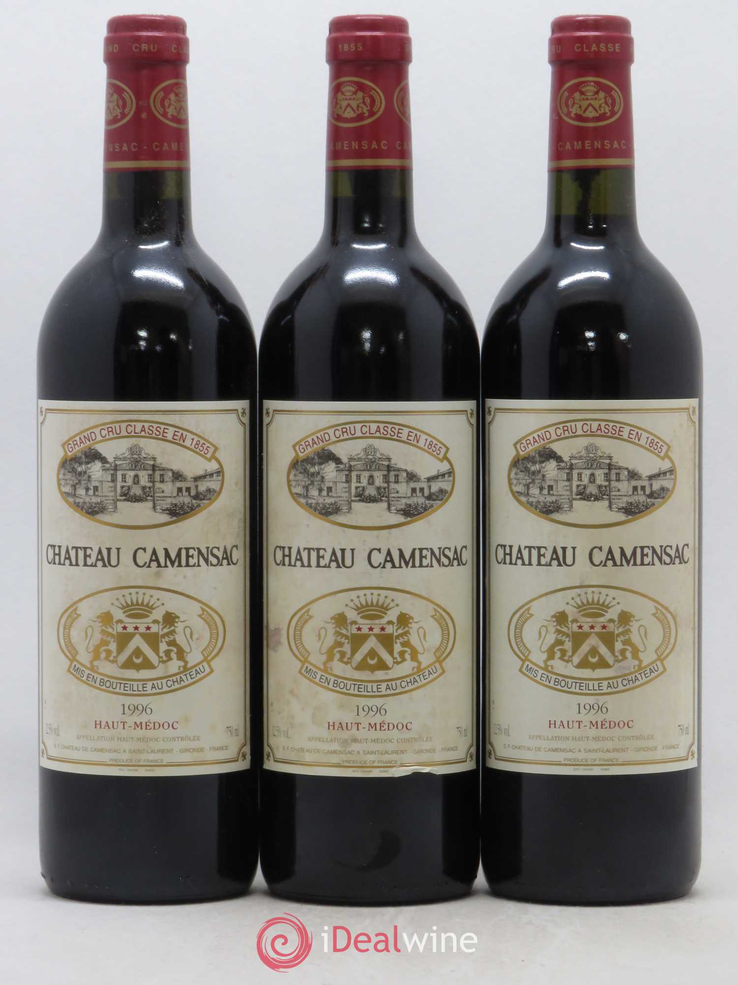 Château Camensac 5ème Grand Cru Classé 1996 - Lot de 12 bouteilles - 1