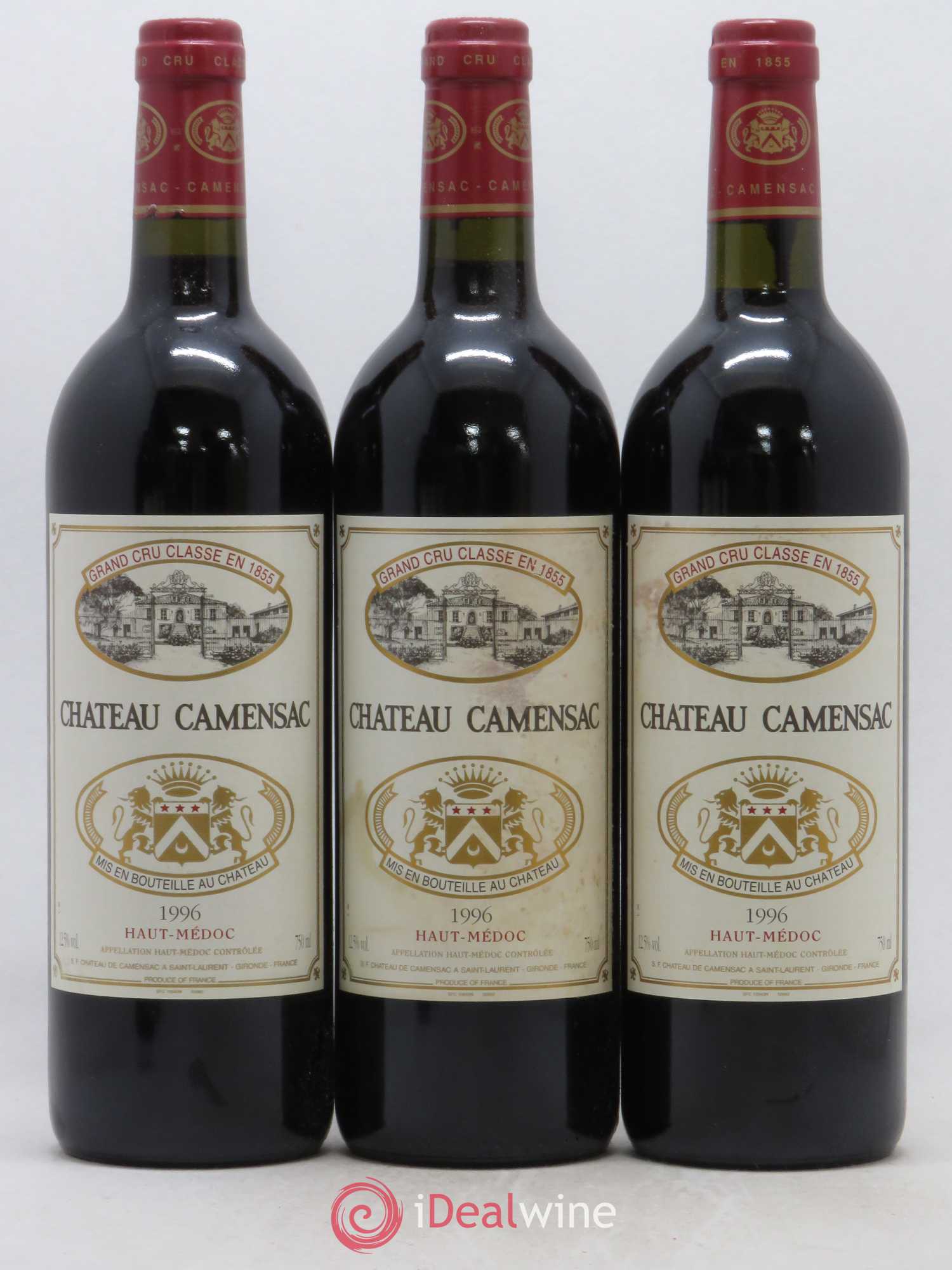 Château Camensac 5ème Grand Cru Classé 1996 - Lot de 12 bouteilles - 2