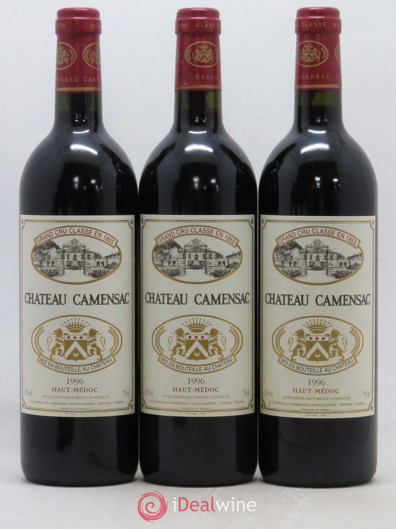 Château Camensac 5ème Grand Cru Classé 1996 - Lot de 12 bouteilles - 3