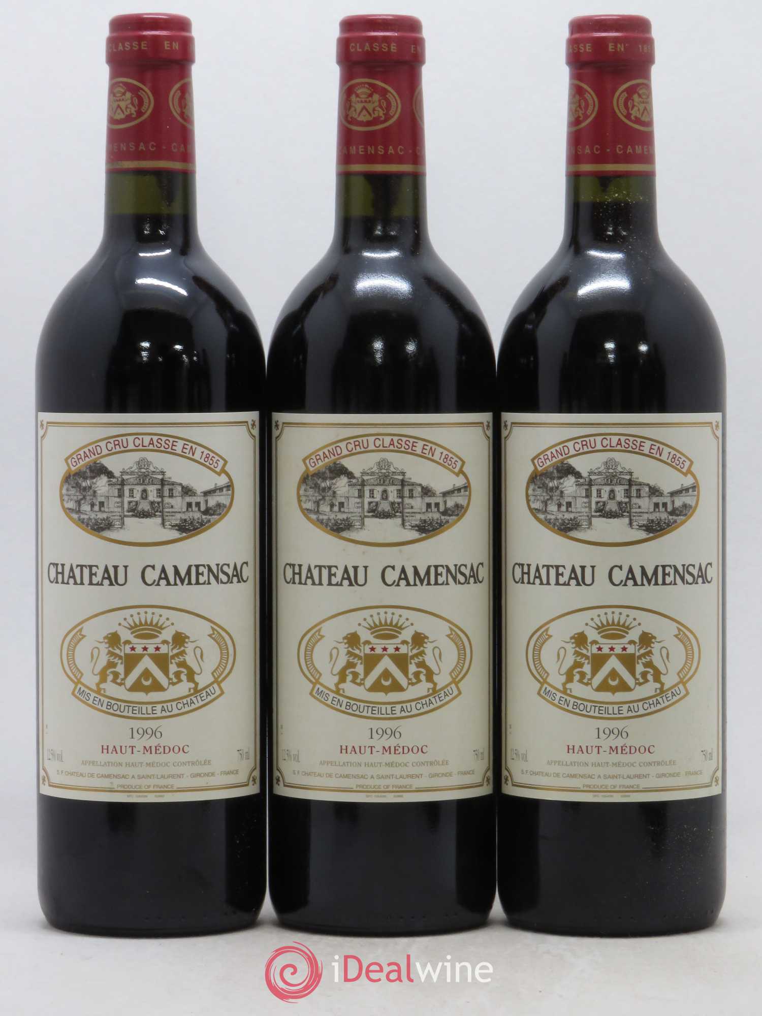 Château Camensac 5ème Grand Cru Classé 1996 - Lot de 12 bouteilles - 4
