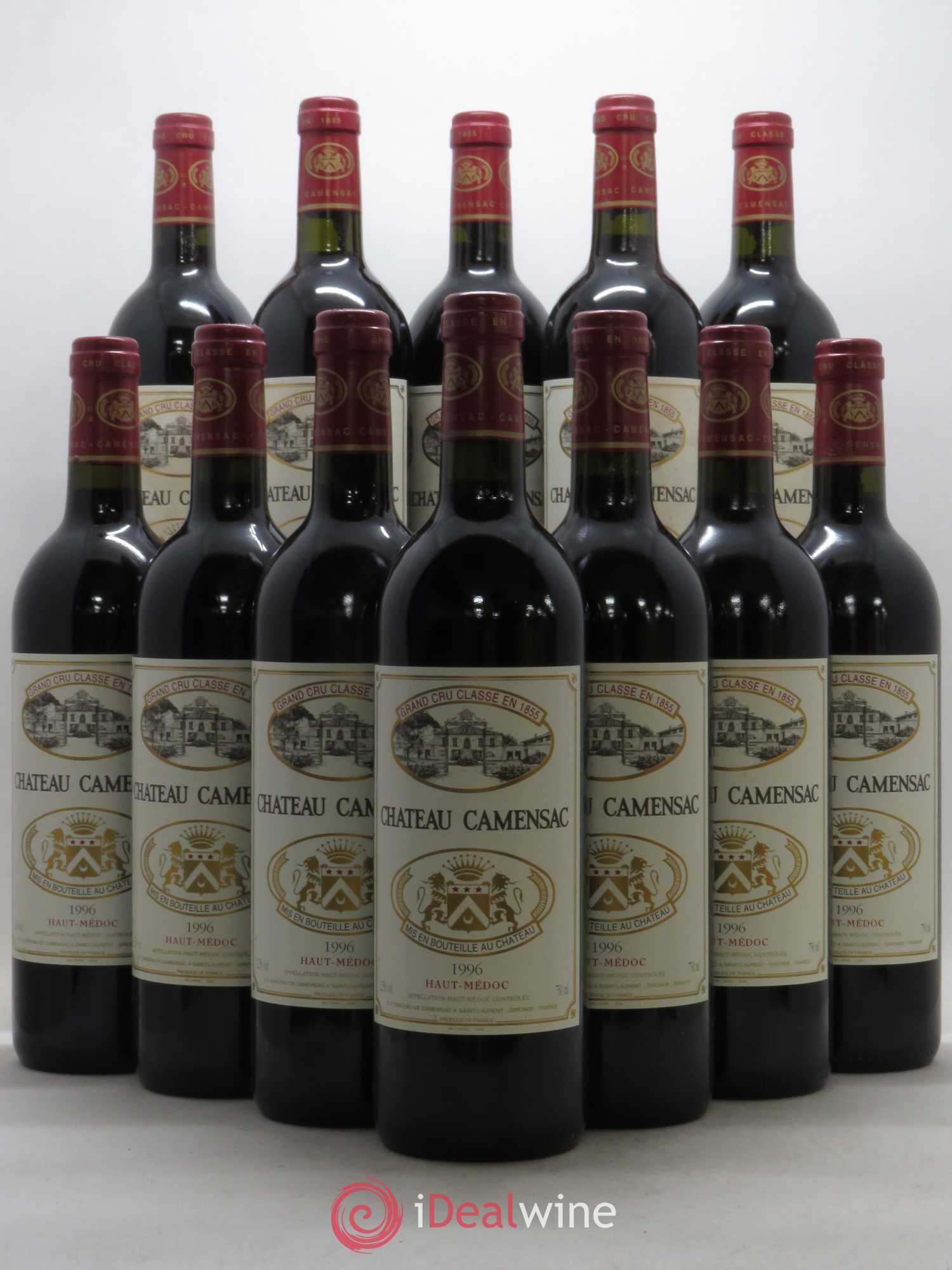 Château Camensac 5ème Grand Cru Classé 1996 - Lot de 12 bouteilles - 0
