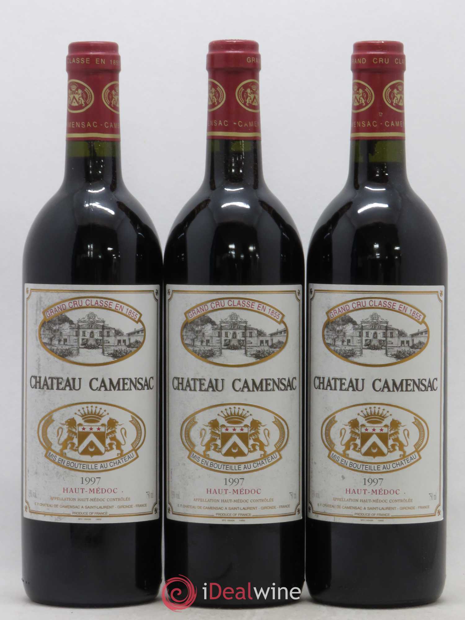 Château Camensac 5ème Grand Cru Classé 1997 - Lot de 12 bouteilles - 1