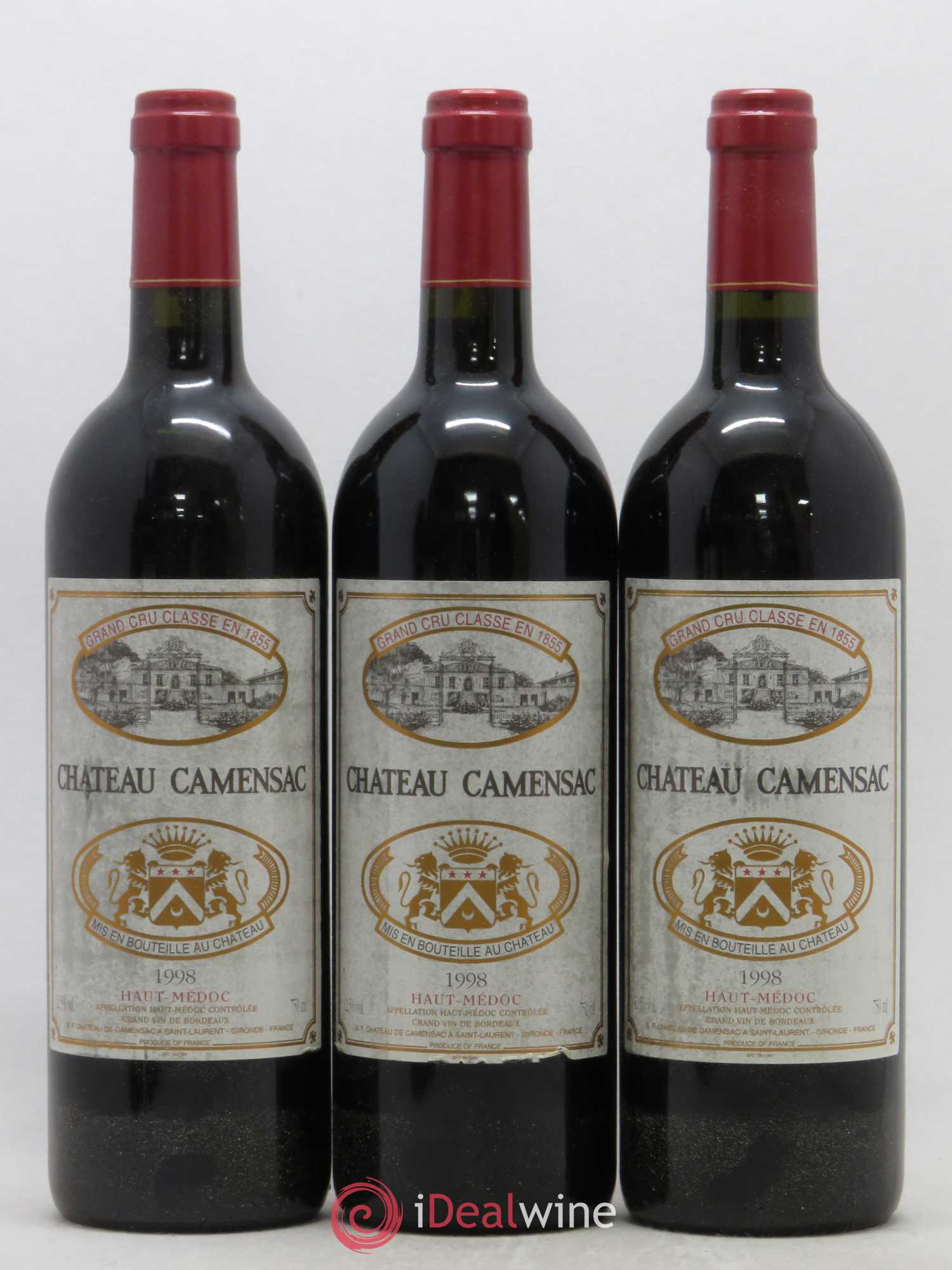 Château Camensac 5ème Grand Cru Classé 1998 - Lot de 6 bouteilles - 2