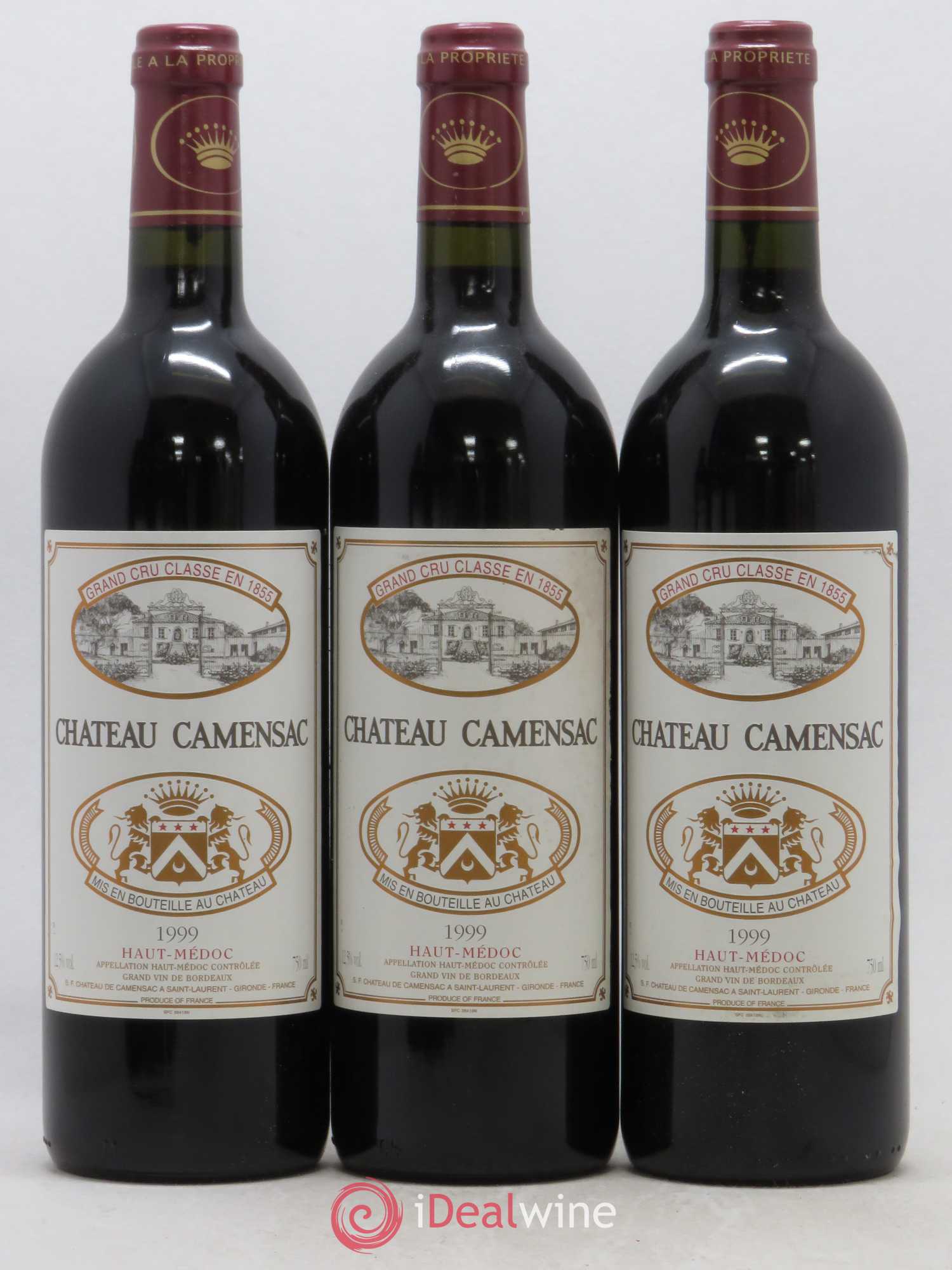 Château Camensac 5ème Grand Cru Classé 1999 - Lot de 12 bouteilles - 3
