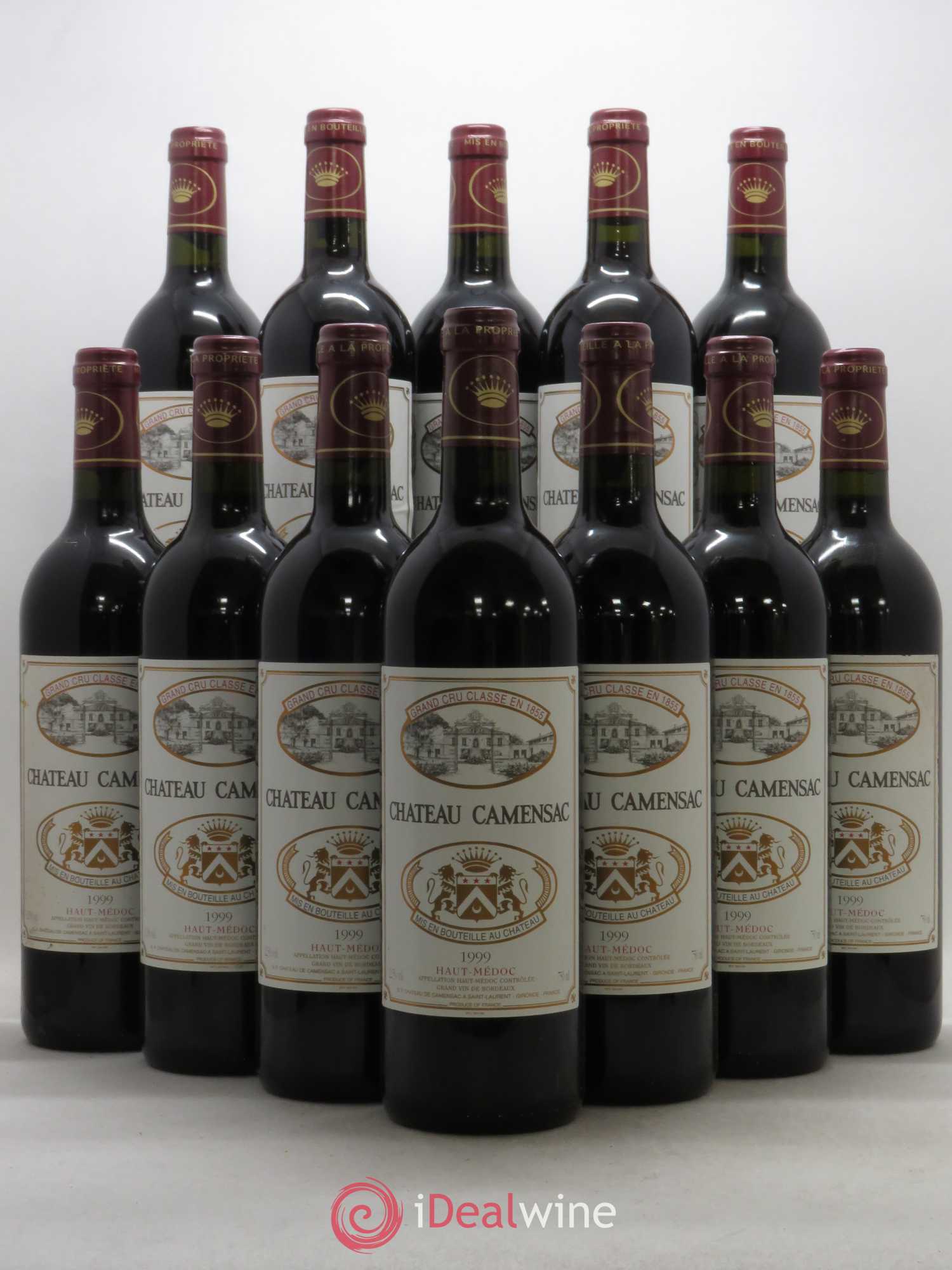 Château Camensac 5ème Grand Cru Classé 1999 - Lot de 12 bouteilles - 0