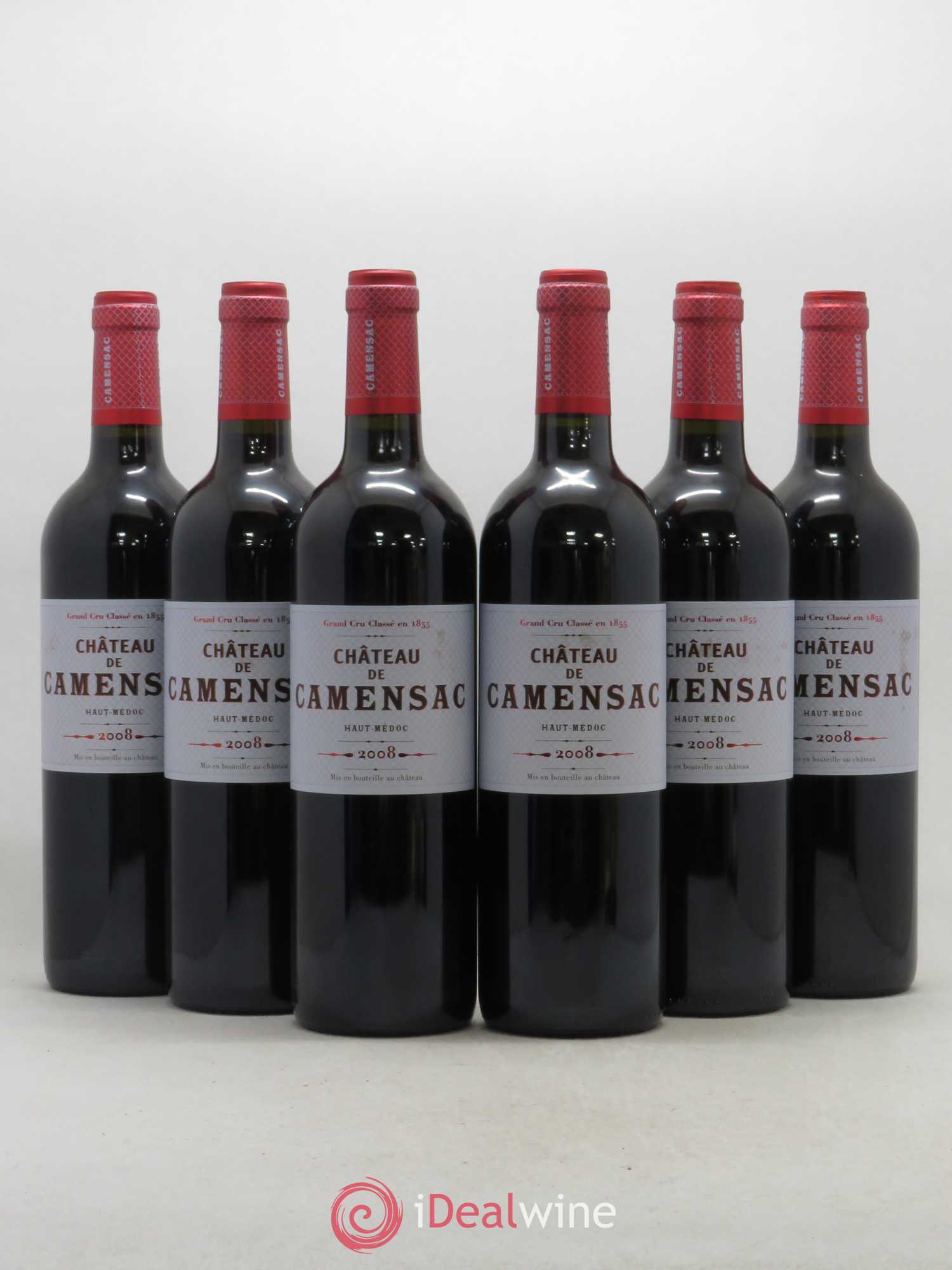 Château Camensac 5ème Grand Cru Classé 2008 - Lot de 6 bouteilles - 0