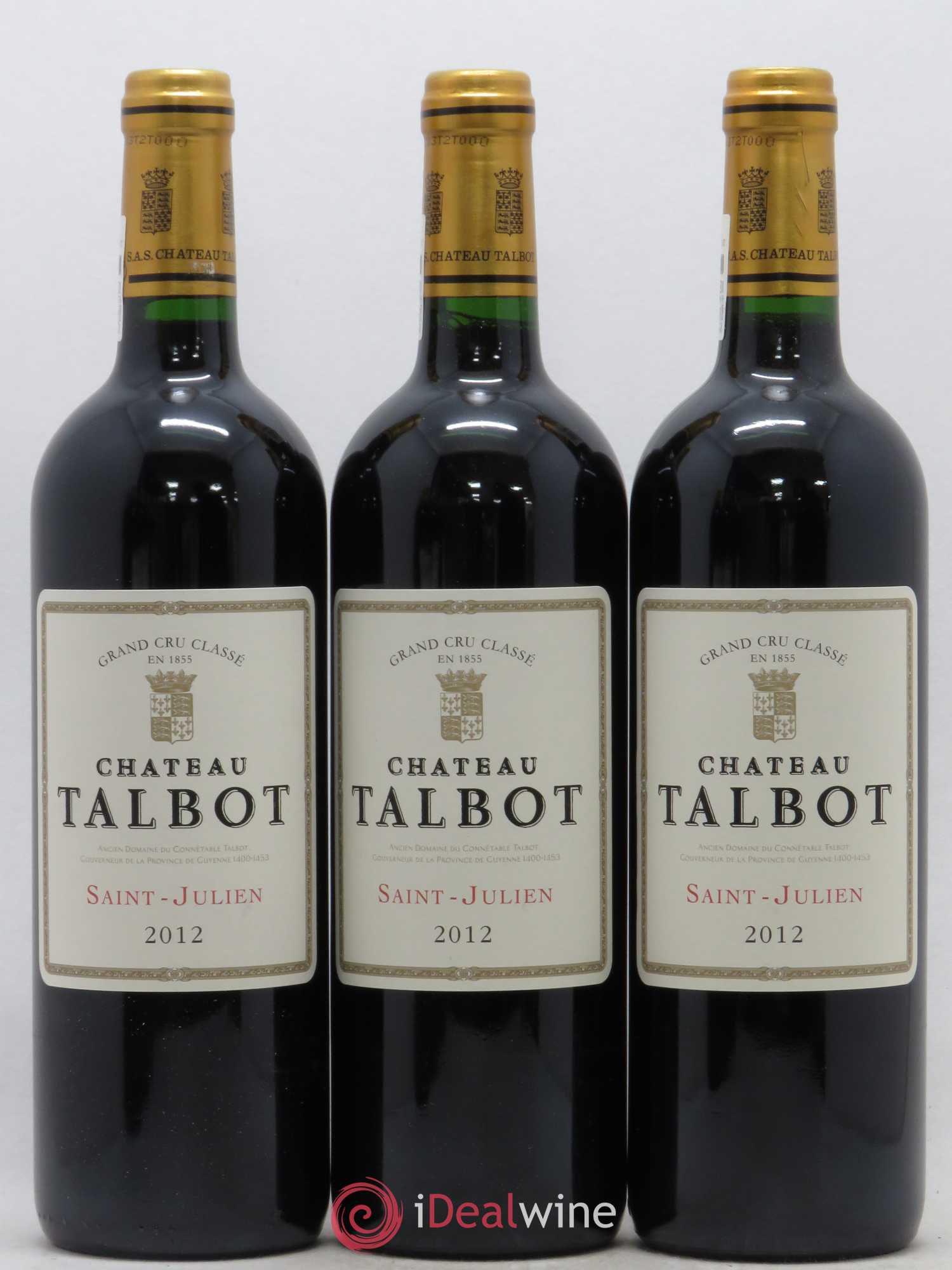 Château Talbot 4ème Grand Cru Classé 2012 - Lot de 12 bouteilles - 2
