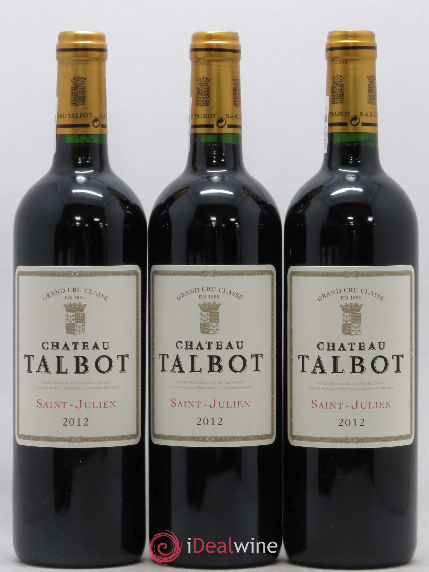 Château Talbot 4ème Grand Cru Classé 2012 - Lot de 12 bouteilles - 3