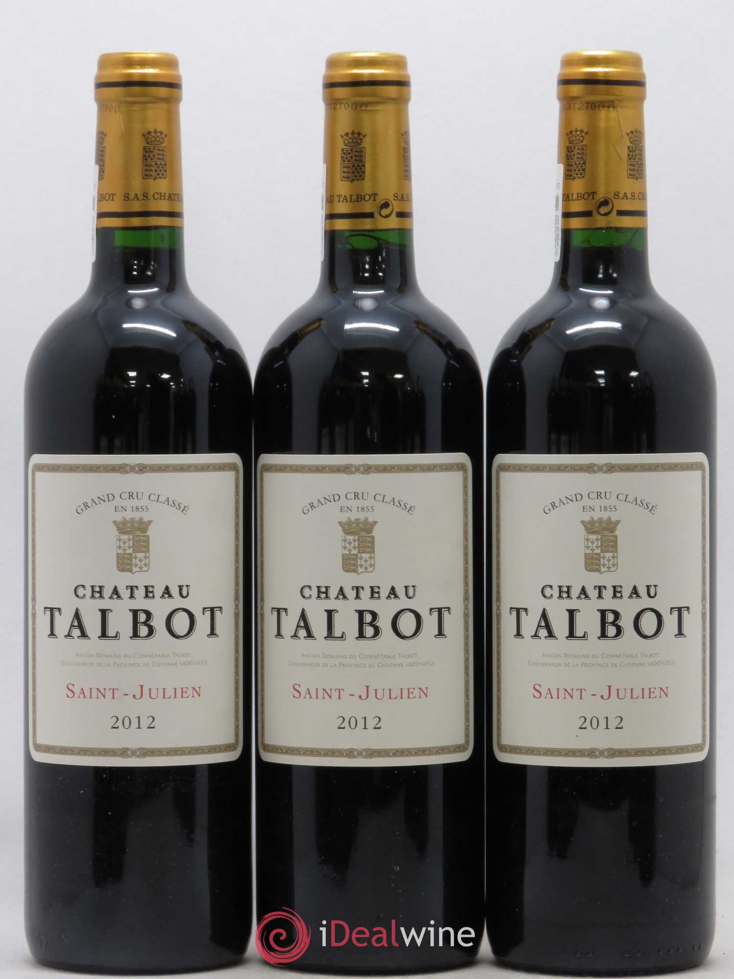Château Talbot 4ème Grand Cru Classé 2012 - Lot de 12 bouteilles - 4