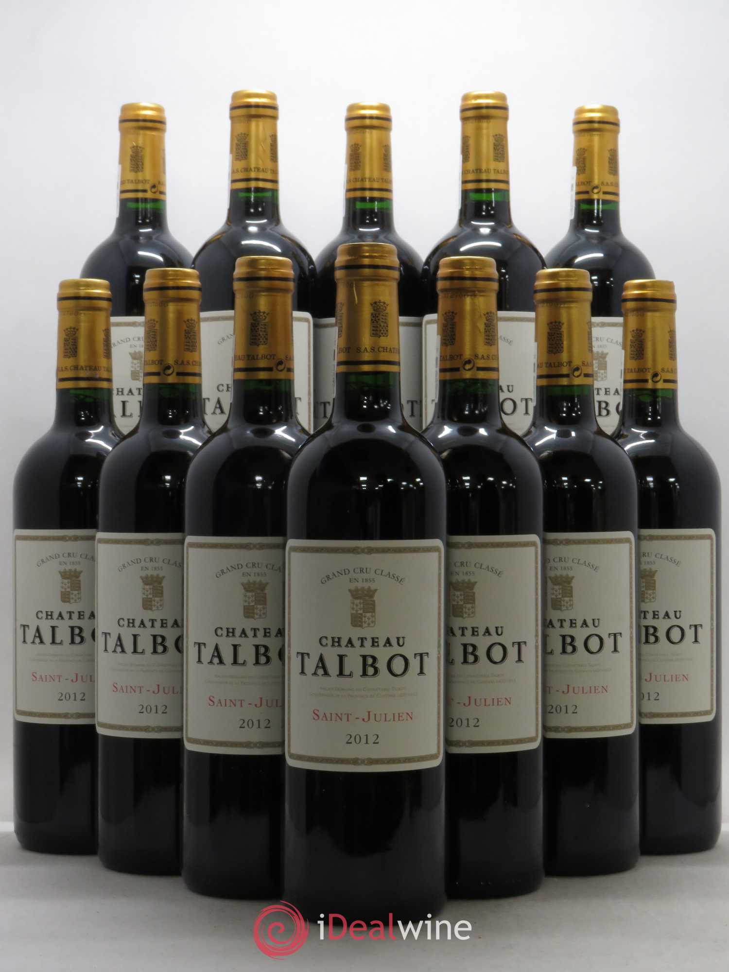 Château Talbot 4ème Grand Cru Classé 2012 - Lot de 12 bouteilles - 0