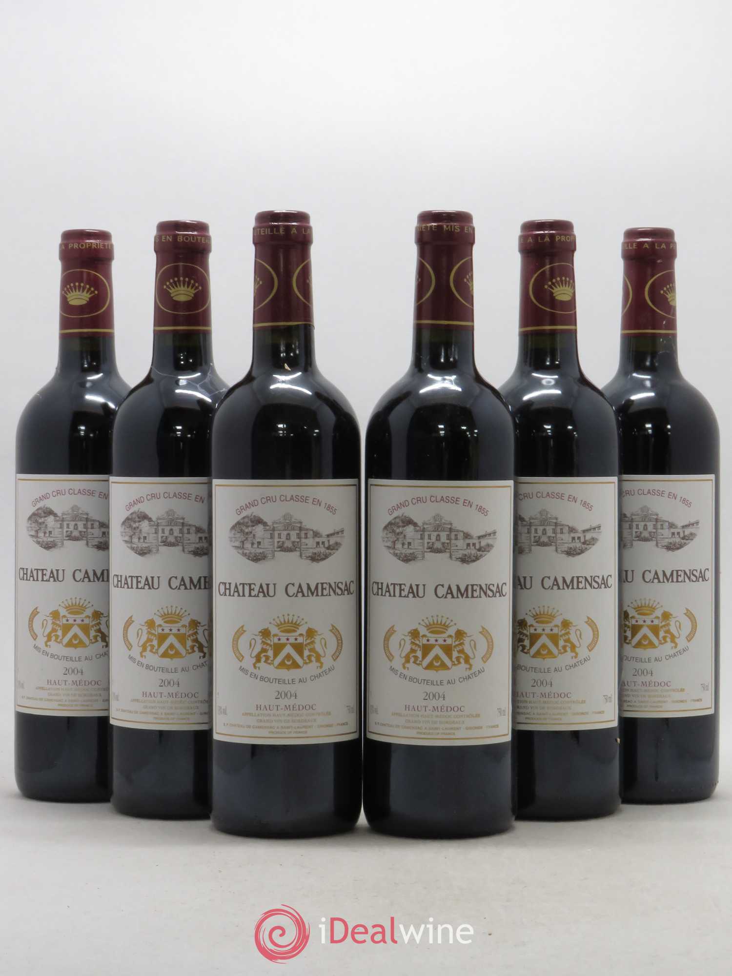 Château Camensac 5ème Grand Cru Classé 2004 - Lot de 6 bouteilles - 0
