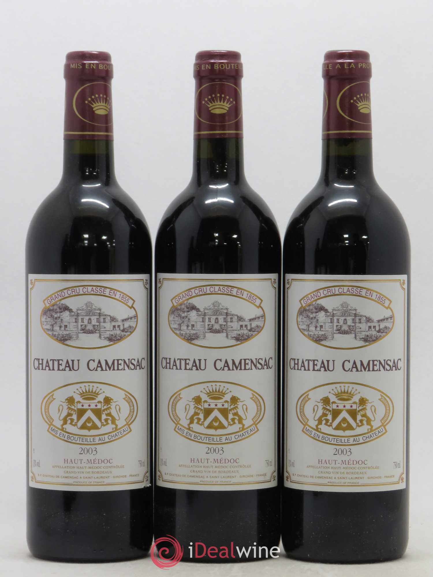 Château Camensac 5ème Grand Cru Classé 2003 - Lot de 6 bouteilles - 2