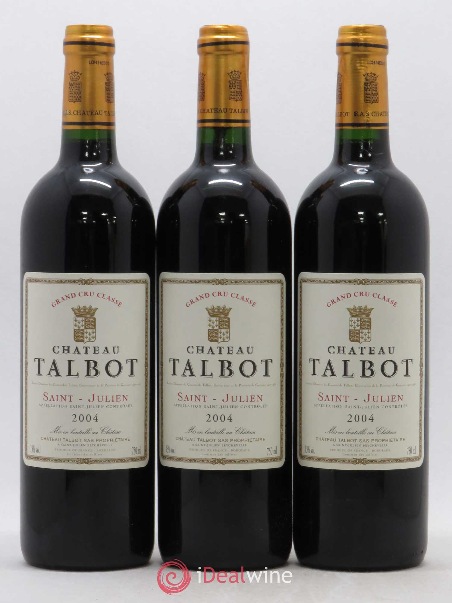 Château Talbot 4ème Grand Cru Classé 2004 - Lot de 12 bouteilles - 3