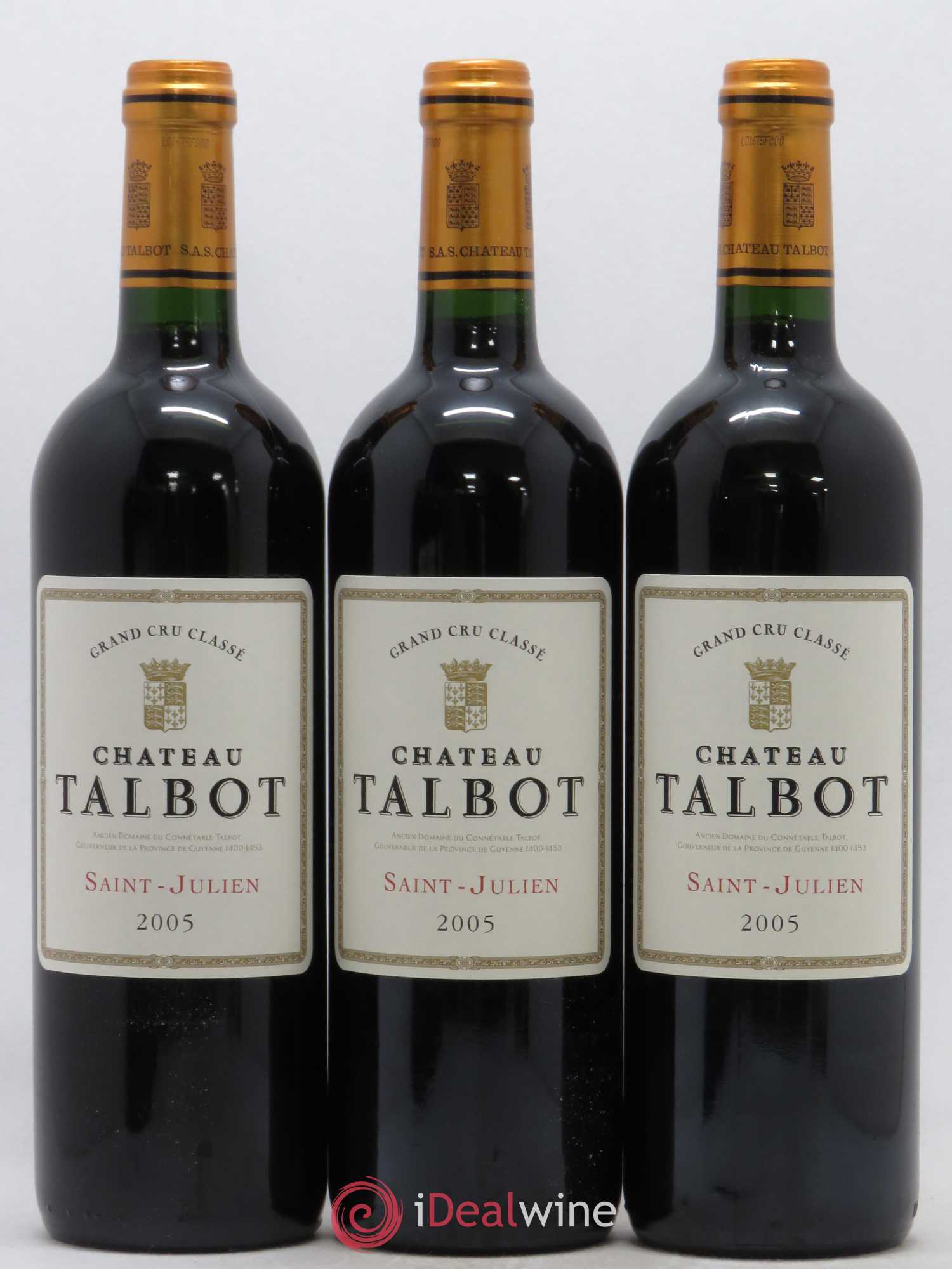 Château Talbot 4ème Grand Cru Classé 2005 - Lot de 12 bouteilles - 2