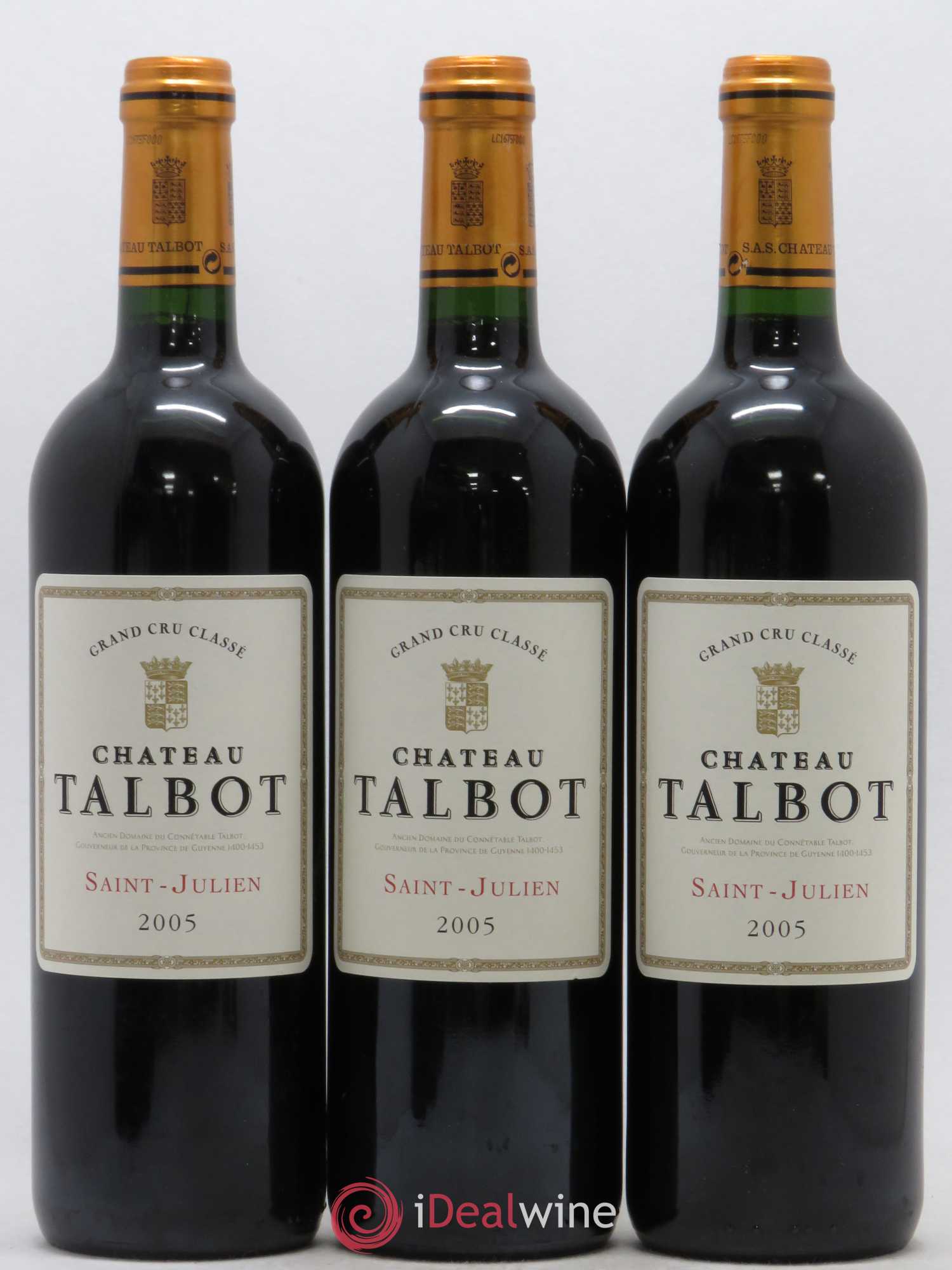 Château Talbot 4ème Grand Cru Classé 2005 - Lot de 12 bouteilles - 4
