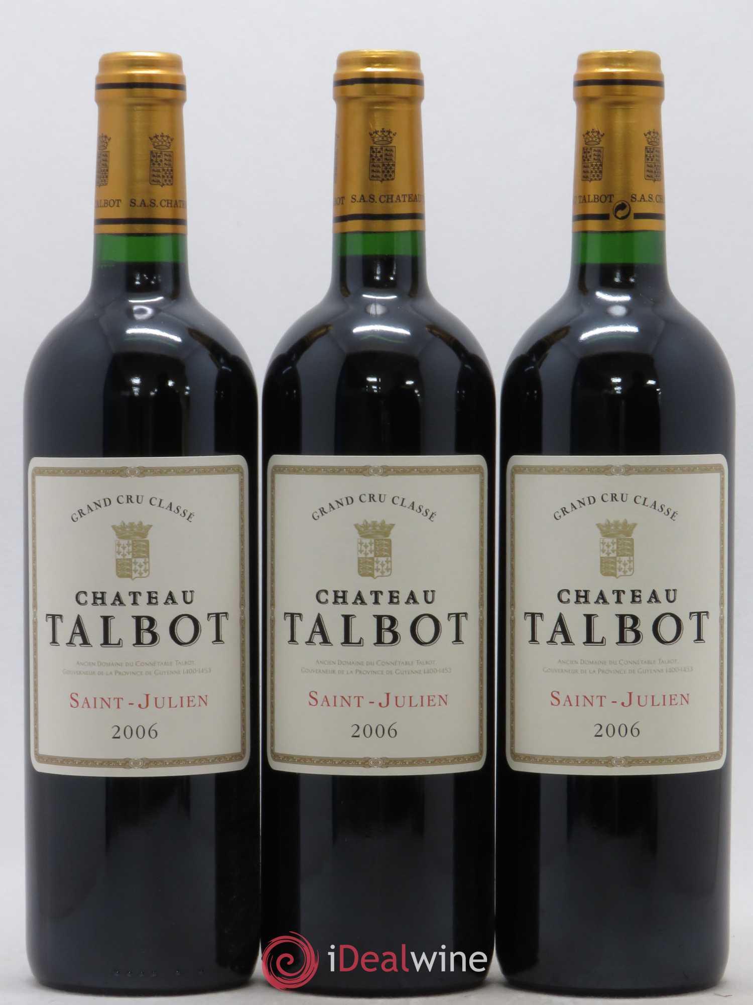 Château Talbot 4ème Grand Cru Classé 2006 - Lot de 12 bouteilles - 4