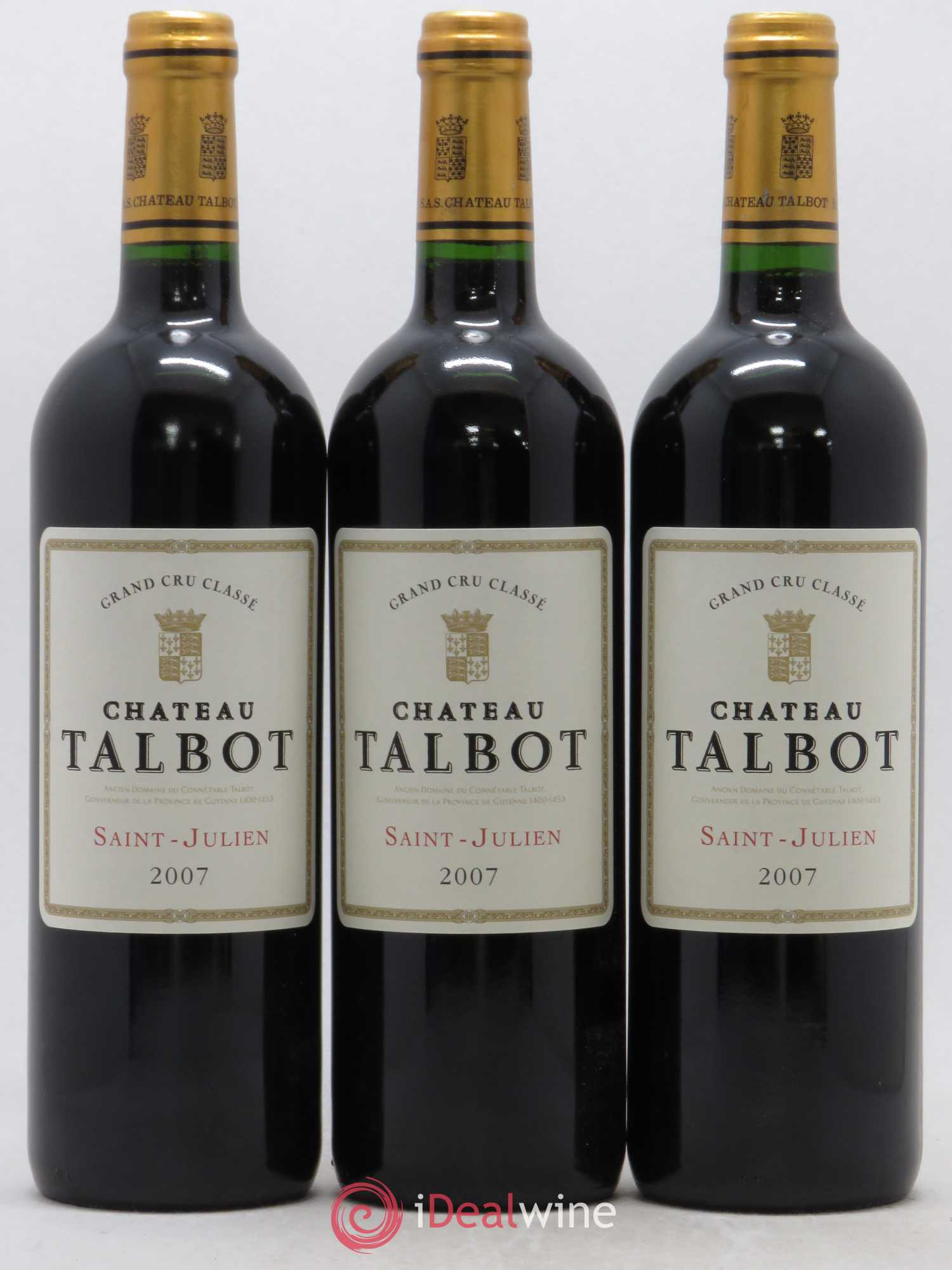 Château Talbot 4ème Grand Cru Classé 2007 - Lot de 12 bouteilles - 3