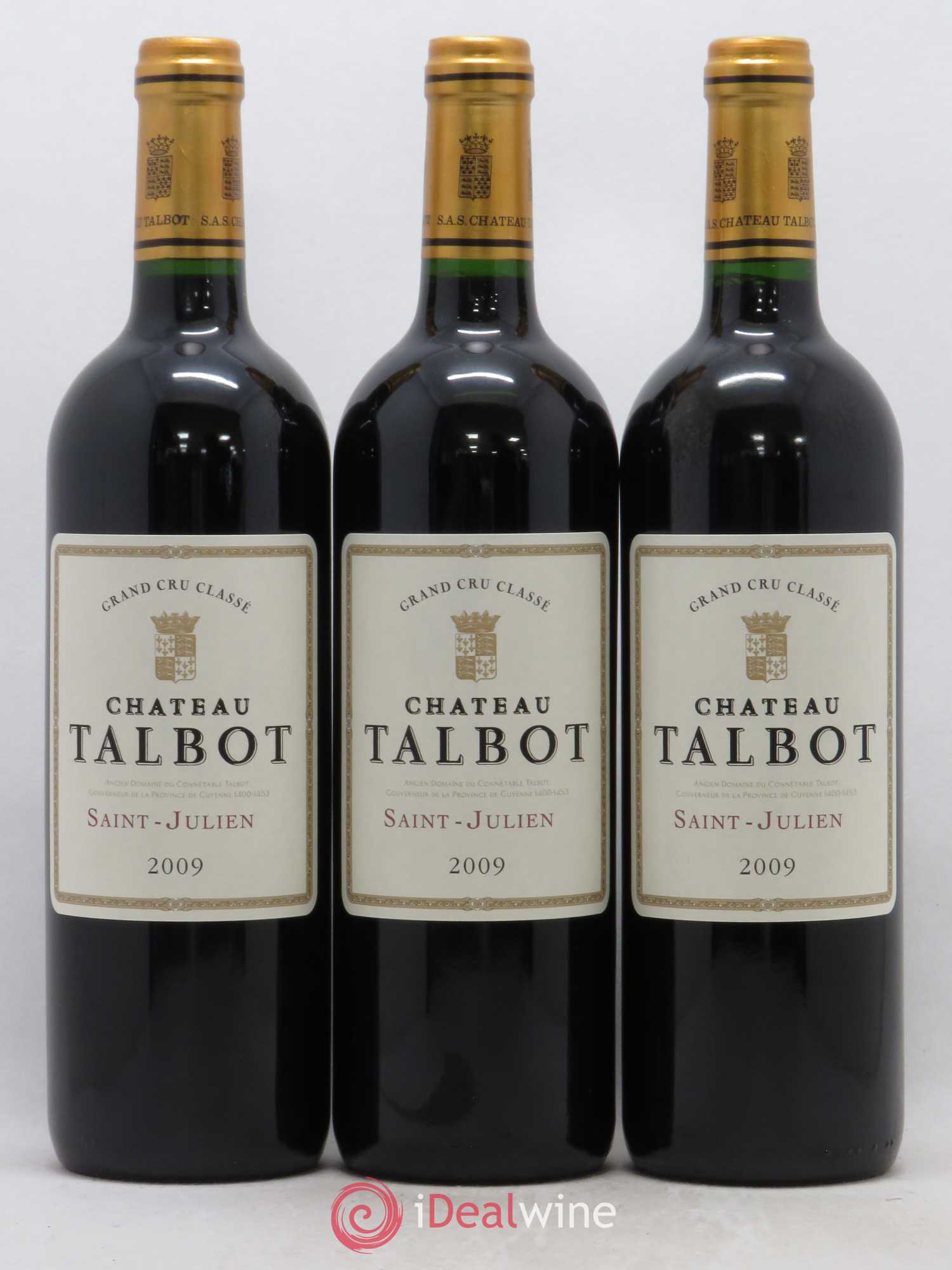 Château Talbot 4ème Grand Cru Classé 2009 - Lot de 12 bouteilles - 1