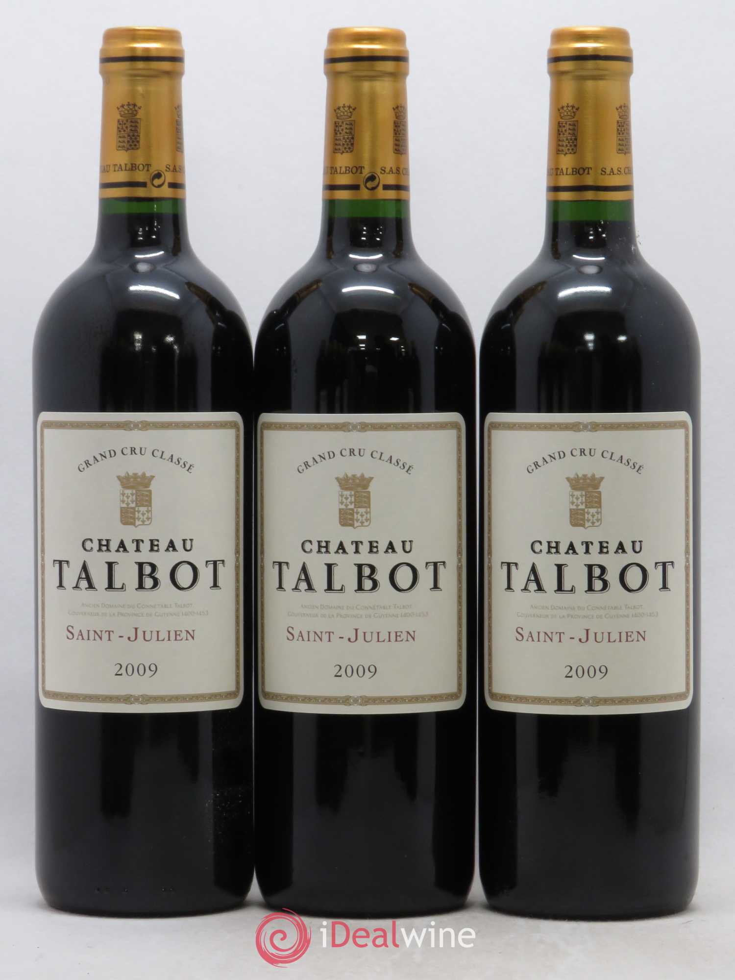 Château Talbot 4ème Grand Cru Classé 2009 - Lot de 12 bouteilles - 4