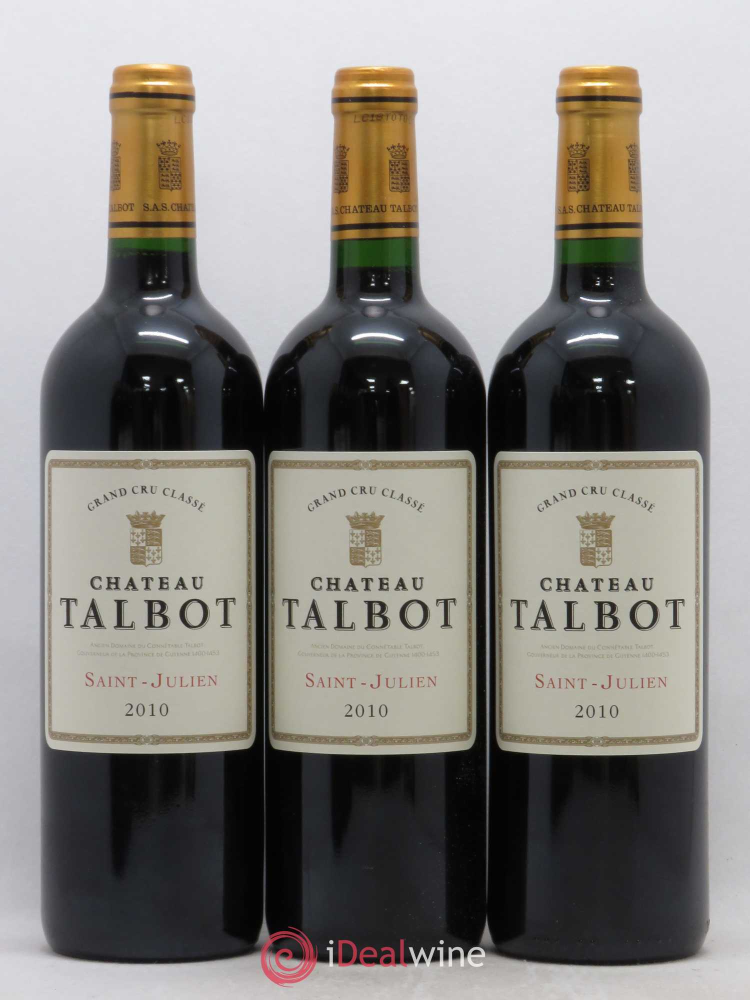 Château Talbot 4ème Grand Cru Classé 2010 - Lot de 12 bouteilles - 2