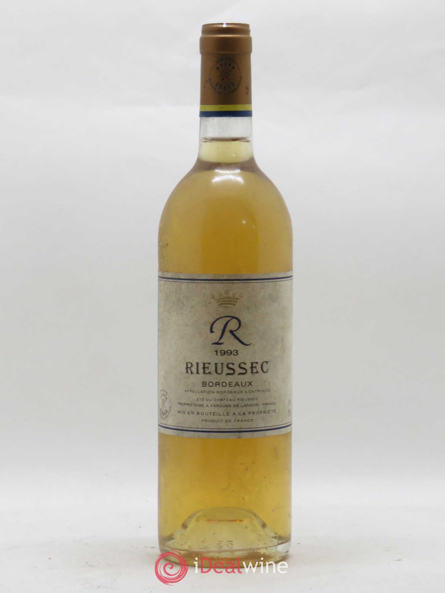 R de Rieussec 1993 - Lot de 1 bouteille - 0