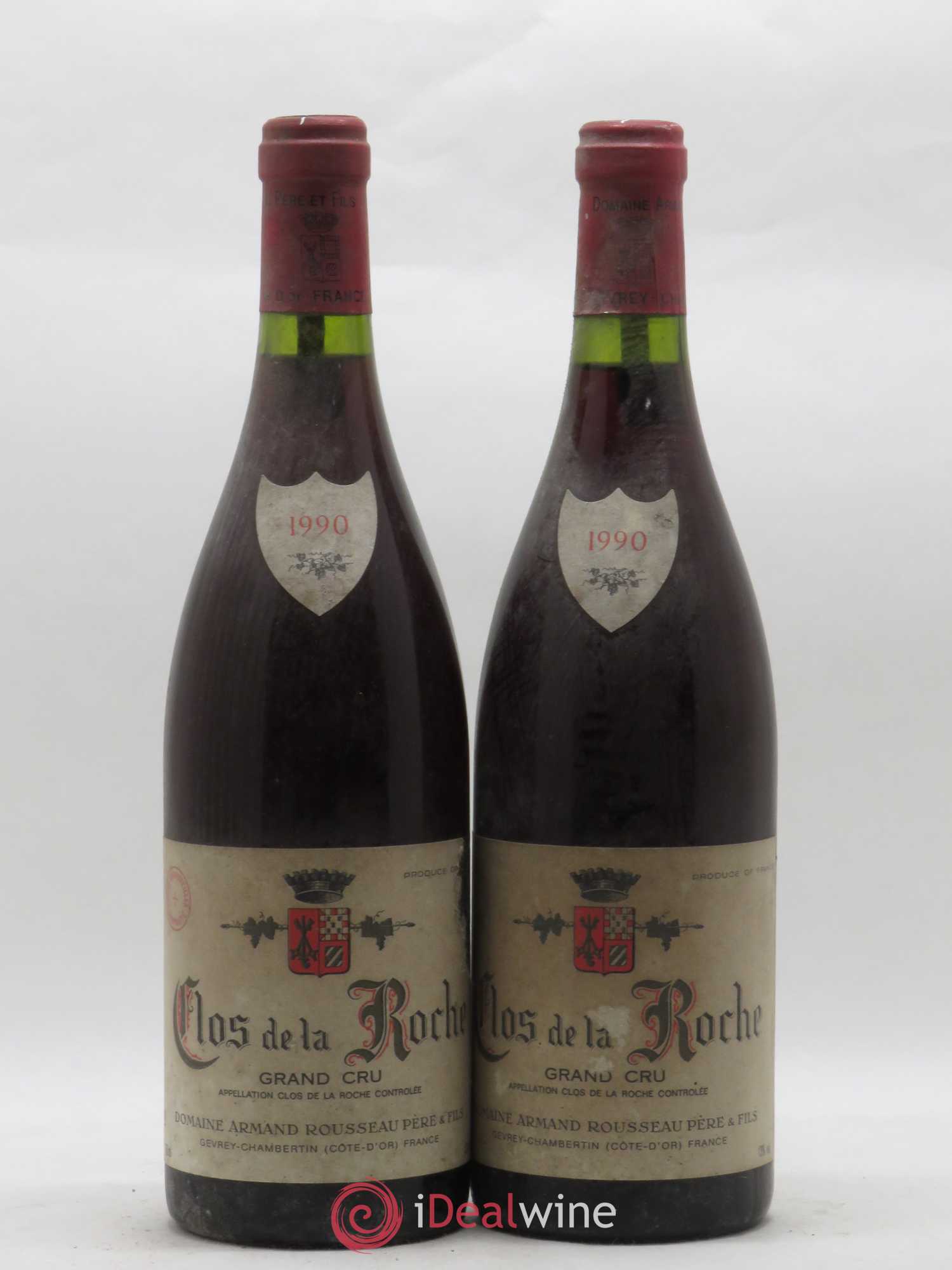 Clos de la Roche Grand Cru Armand Rousseau (Domaine) 1990 - Posten von 2 Flaschen - 0