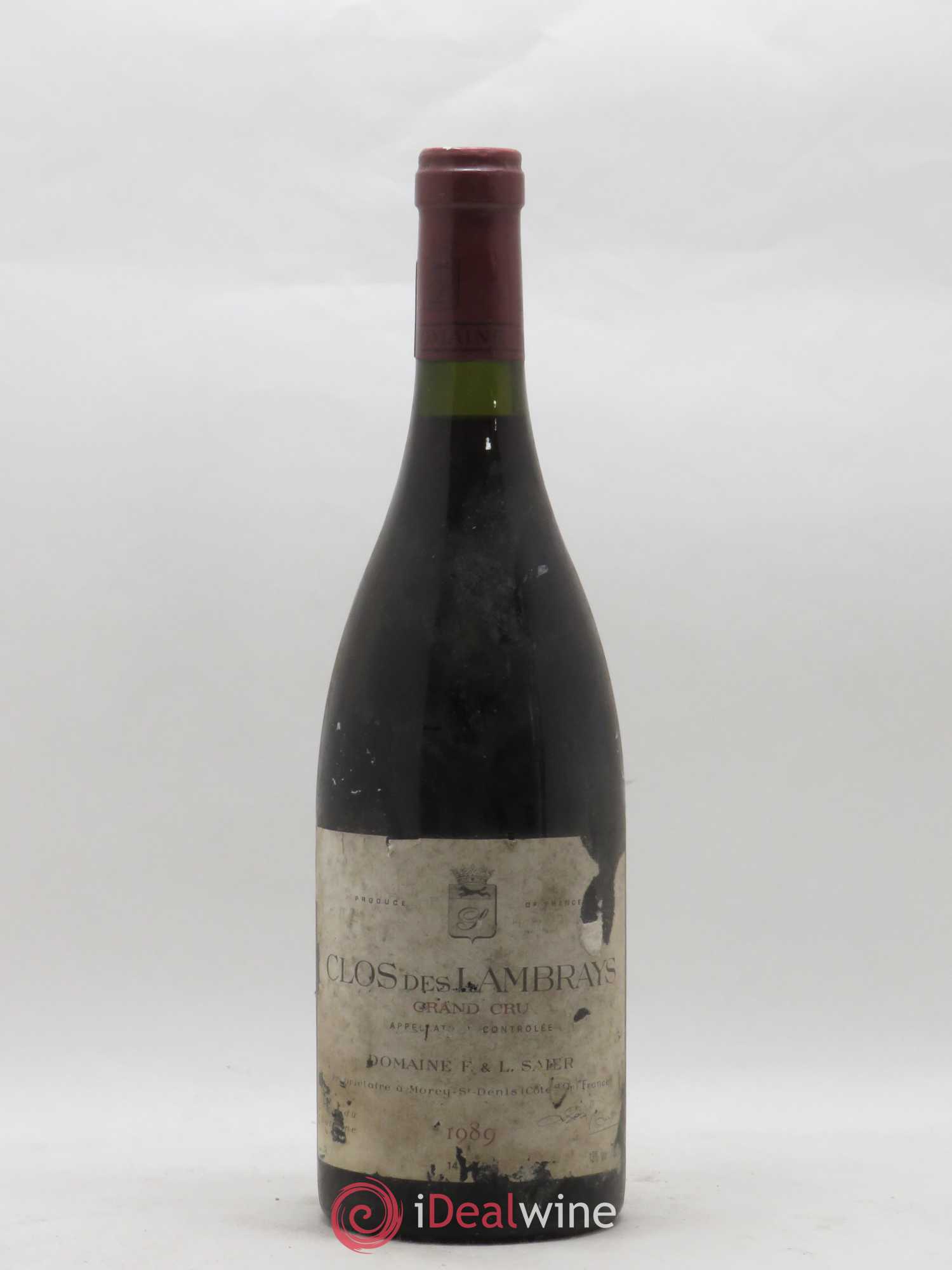 Clos des Lambrays Grand Cru Domaine des Lambrays 1989 - Lot de 1 bouteille - 0