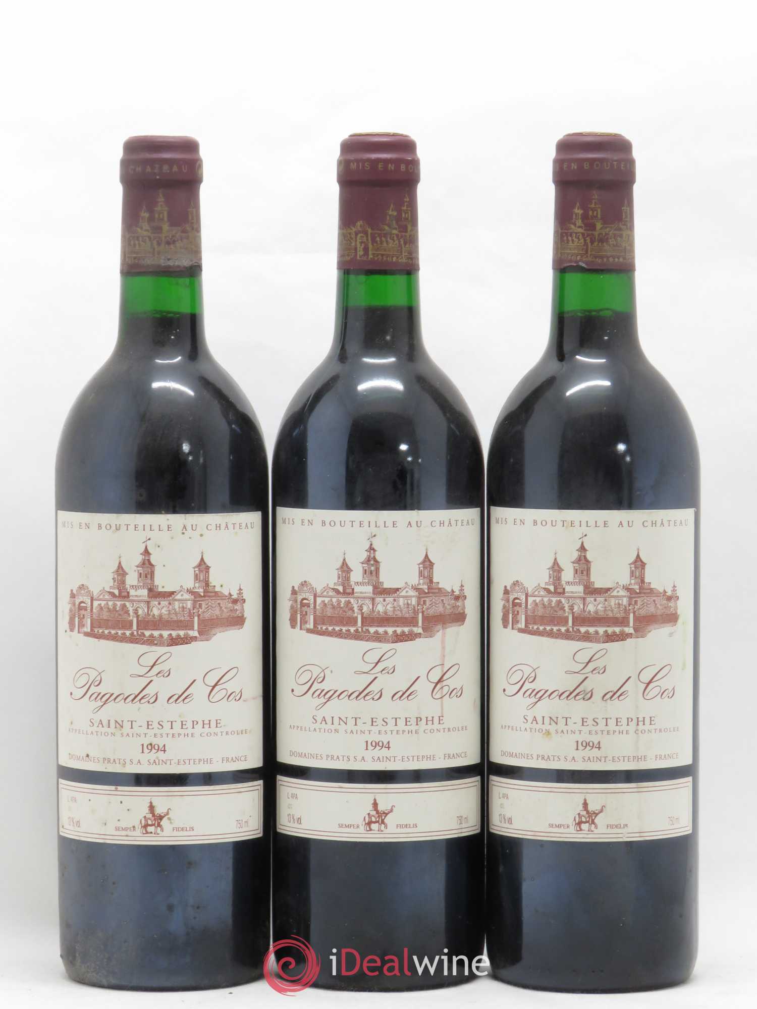 Les Pagodes de Cos Second Vin 1994 - Lot de 5 bouteilles - 1