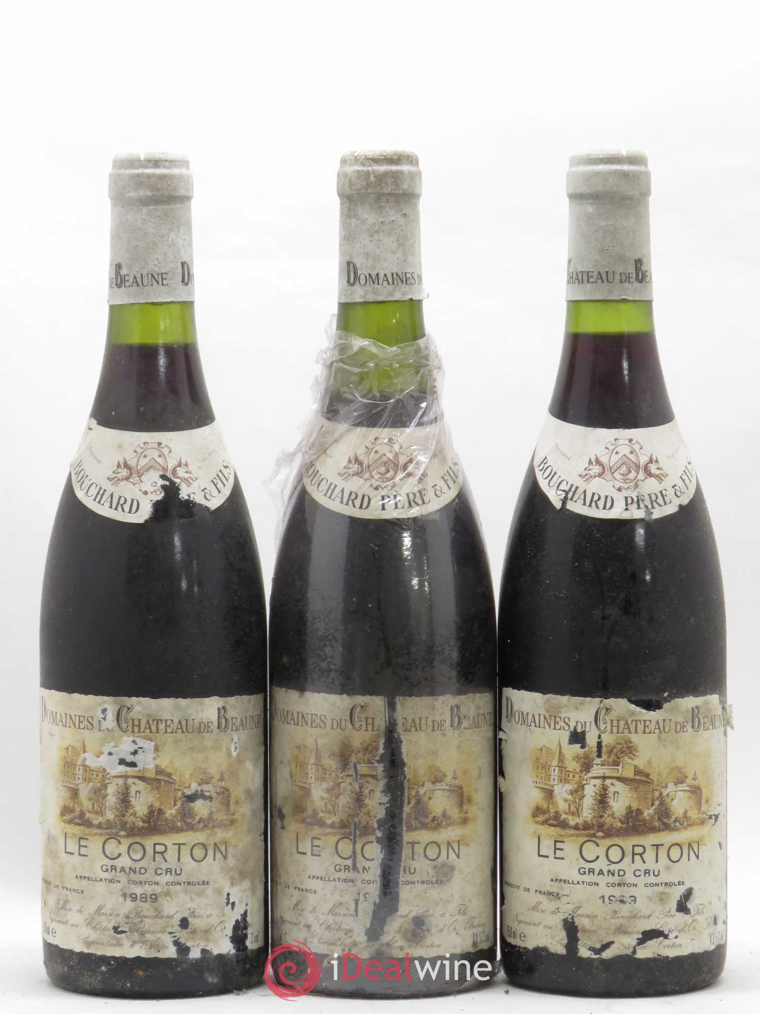 Corton Grand Cru Le Corton Bouchard Père & Fils 1989 - Lot de 3 bouteilles - 0