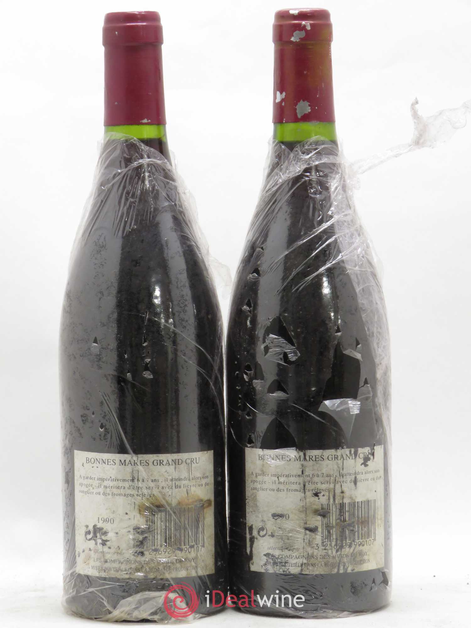 Bonnes-Mares Grand Cru Domaine Drouhin-Laroze 1990 - Lot de 2 bouteilles - 1