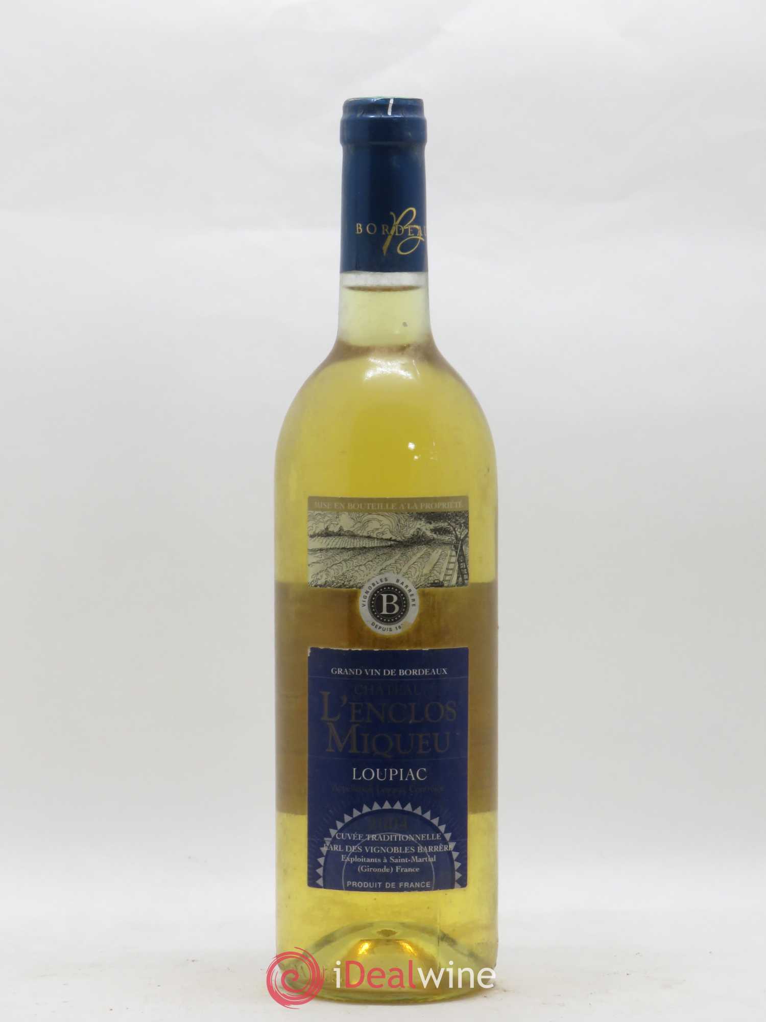 Loupiac L'Enclos Miqueu (sans prix de réserve) 2004 - Lotto di 1 bottiglia - 0