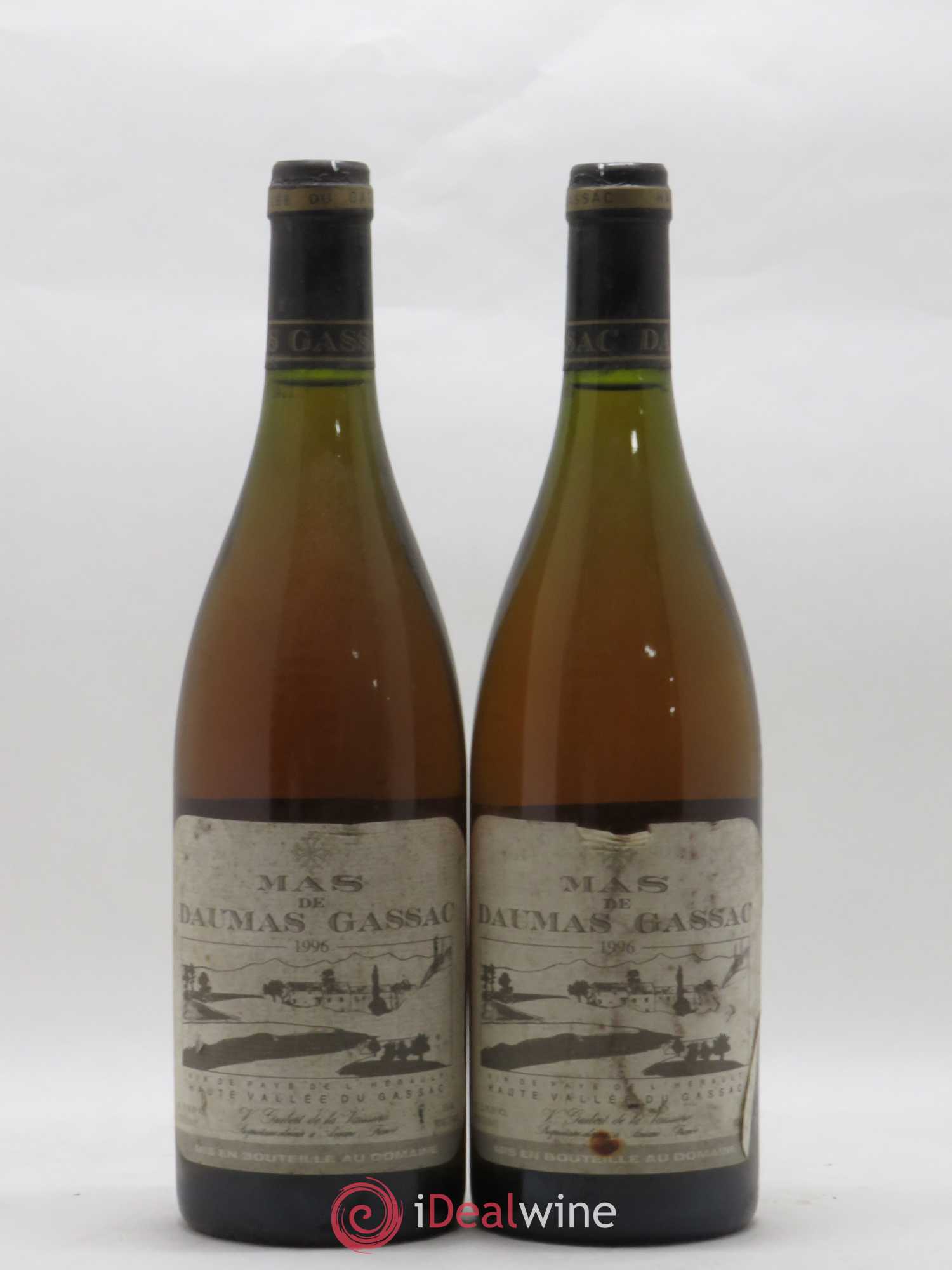 Saint-Guilhem-le-Désert - Cité d'Aniane Mas Daumas Gassac Famille Guibert de La Vaissière 1996 - Lot de 2 bouteilles - 0