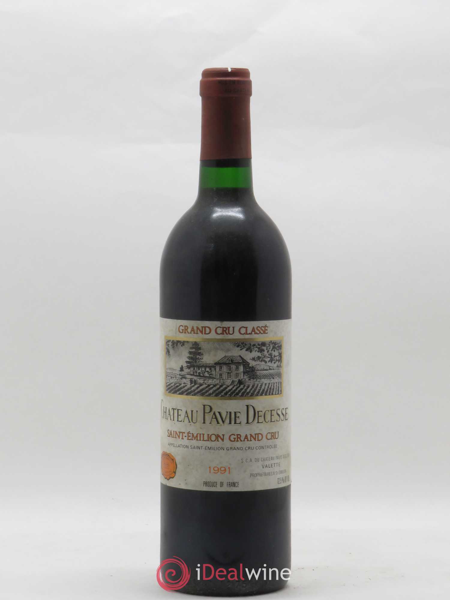 Château Pavie Decesse Grand Cru Classé 1991 - Lot de 1 bouteille - 0