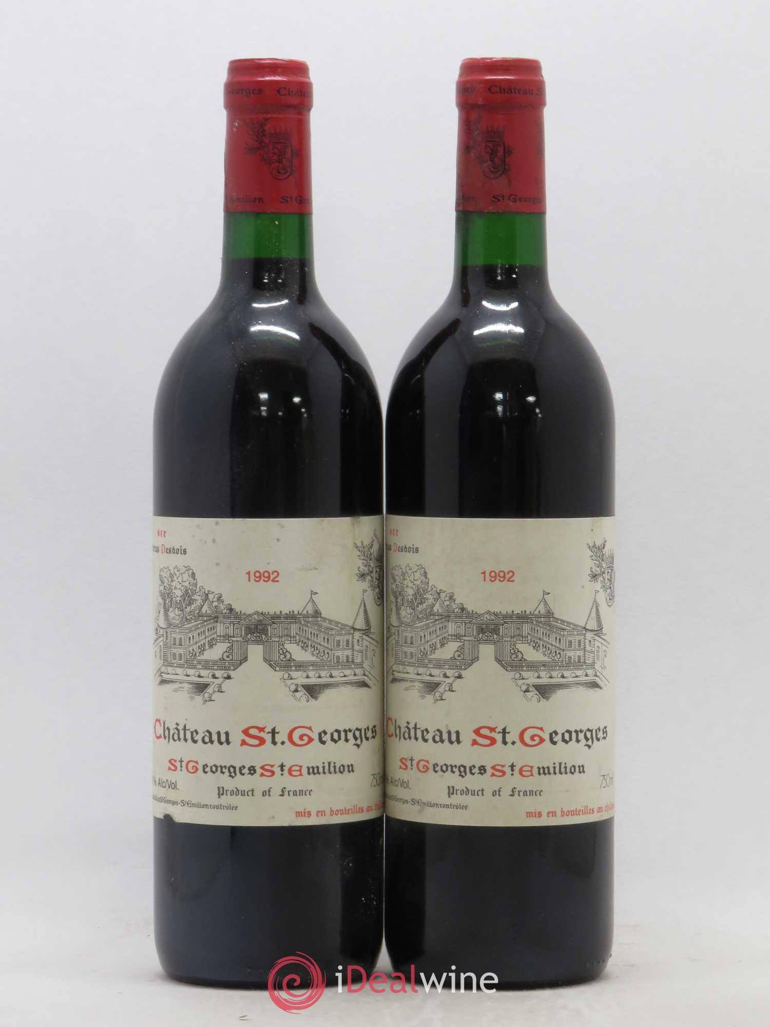 Château Saint-Georges 1992 - Lot de 2 bouteilles - 0