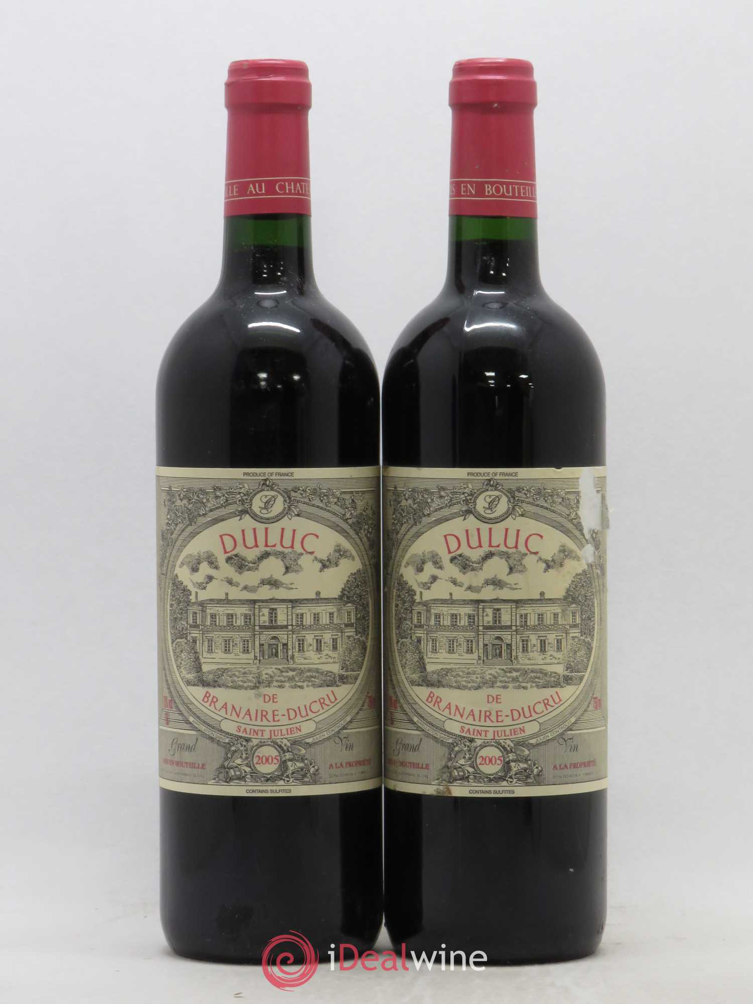 Duluc de Branaire Second Vin 2005 - Lot de 2 bouteilles - 0
