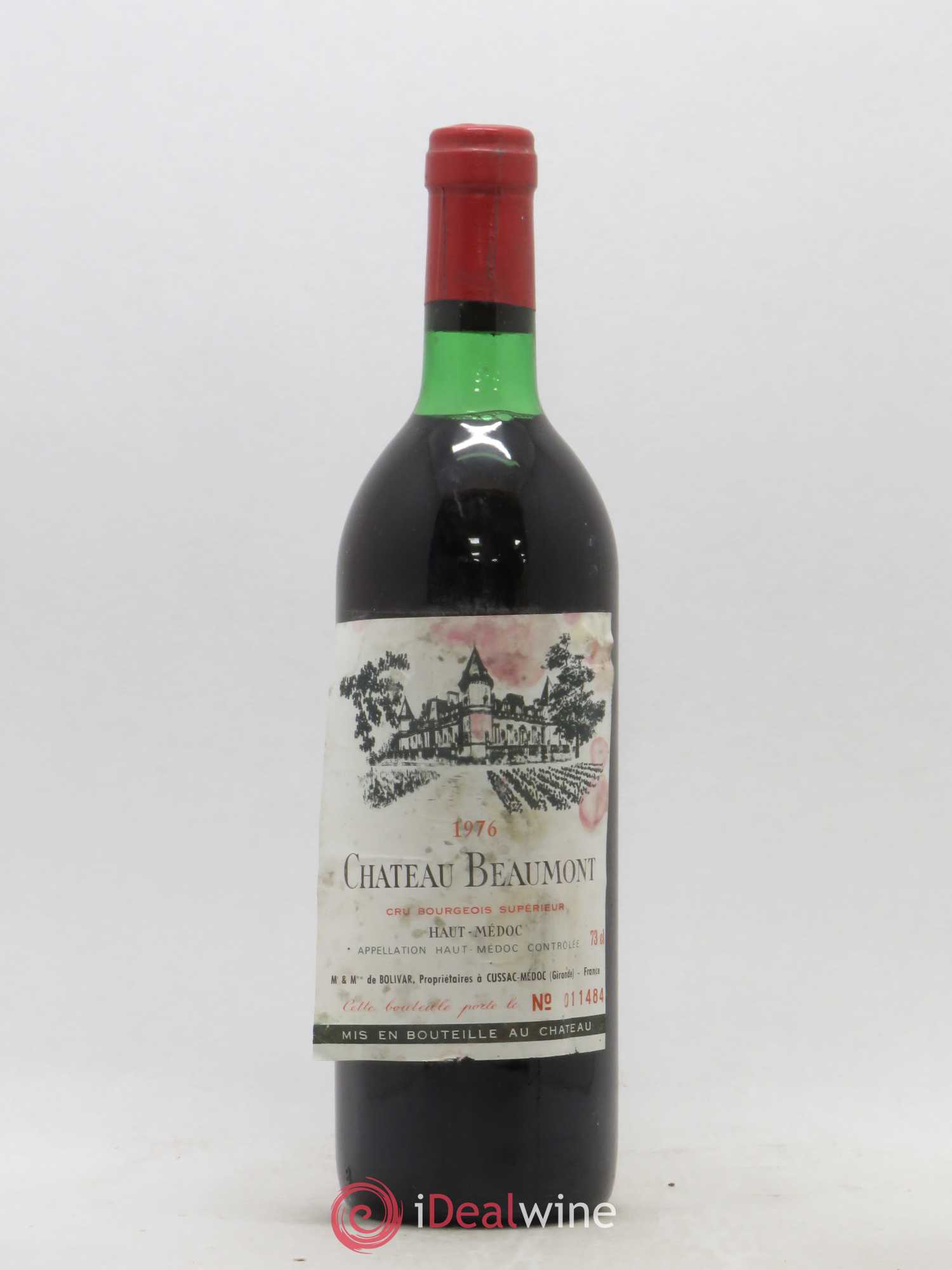 Château Beaumont Cru Bourgeois 1976 - Lot de 1 bouteille - 0