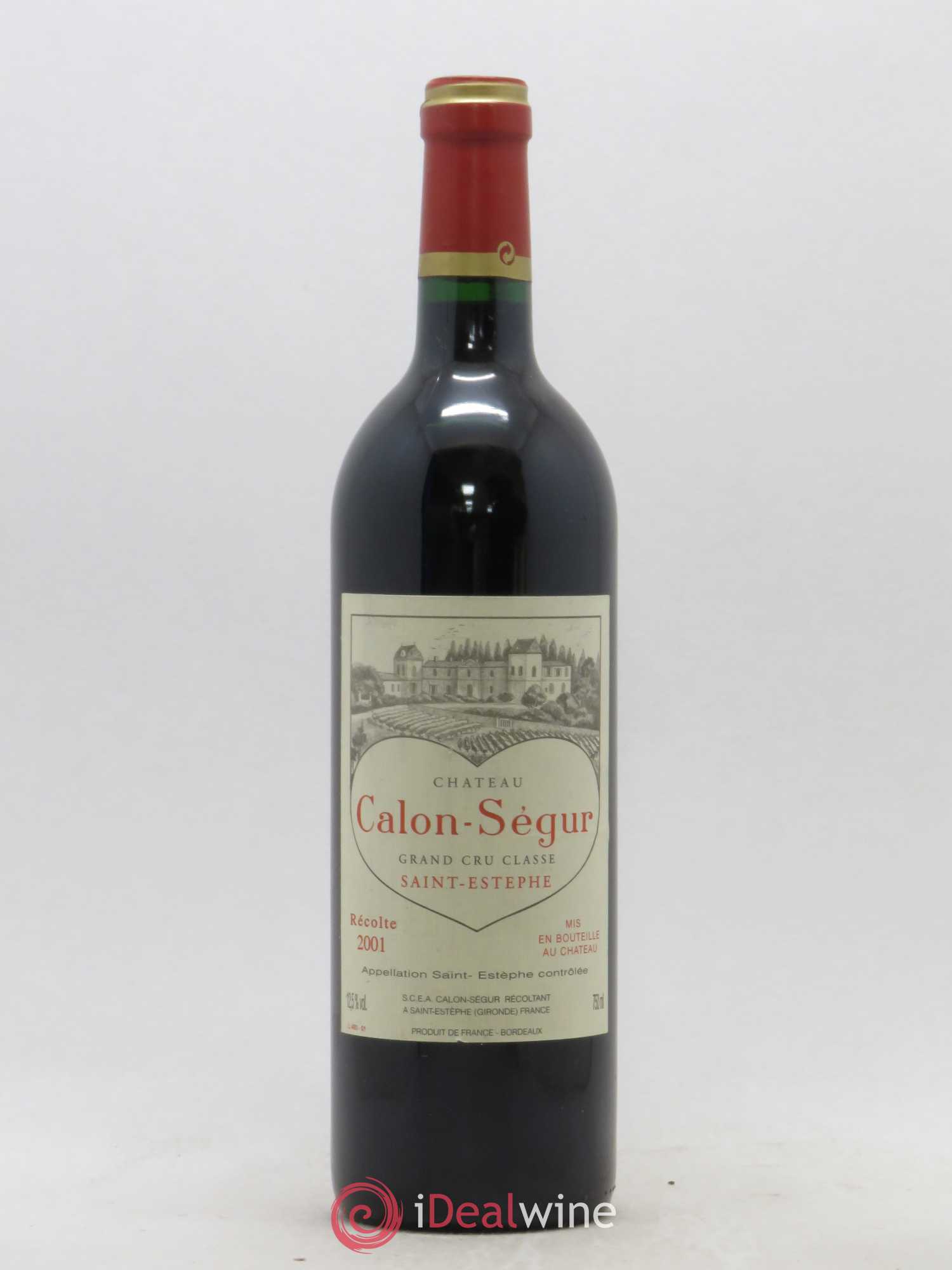 Château Calon Ségur 3ème Grand Cru Classé 2001 - Lot de 1 bouteille - 0