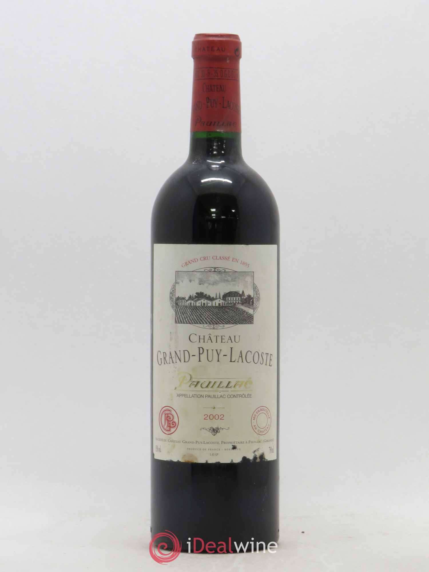 Château Grand Puy Lacoste 5ème Grand Cru Classé 2002 - Lot de 1 bouteille - 0