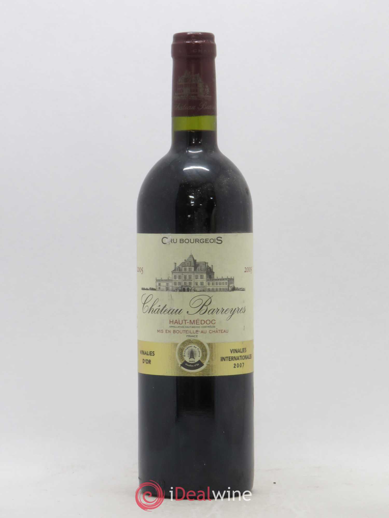 Château Barreyres Cru Bourgeois (sans prix de réserve) 2005 - Lot de 1 bouteille - 0